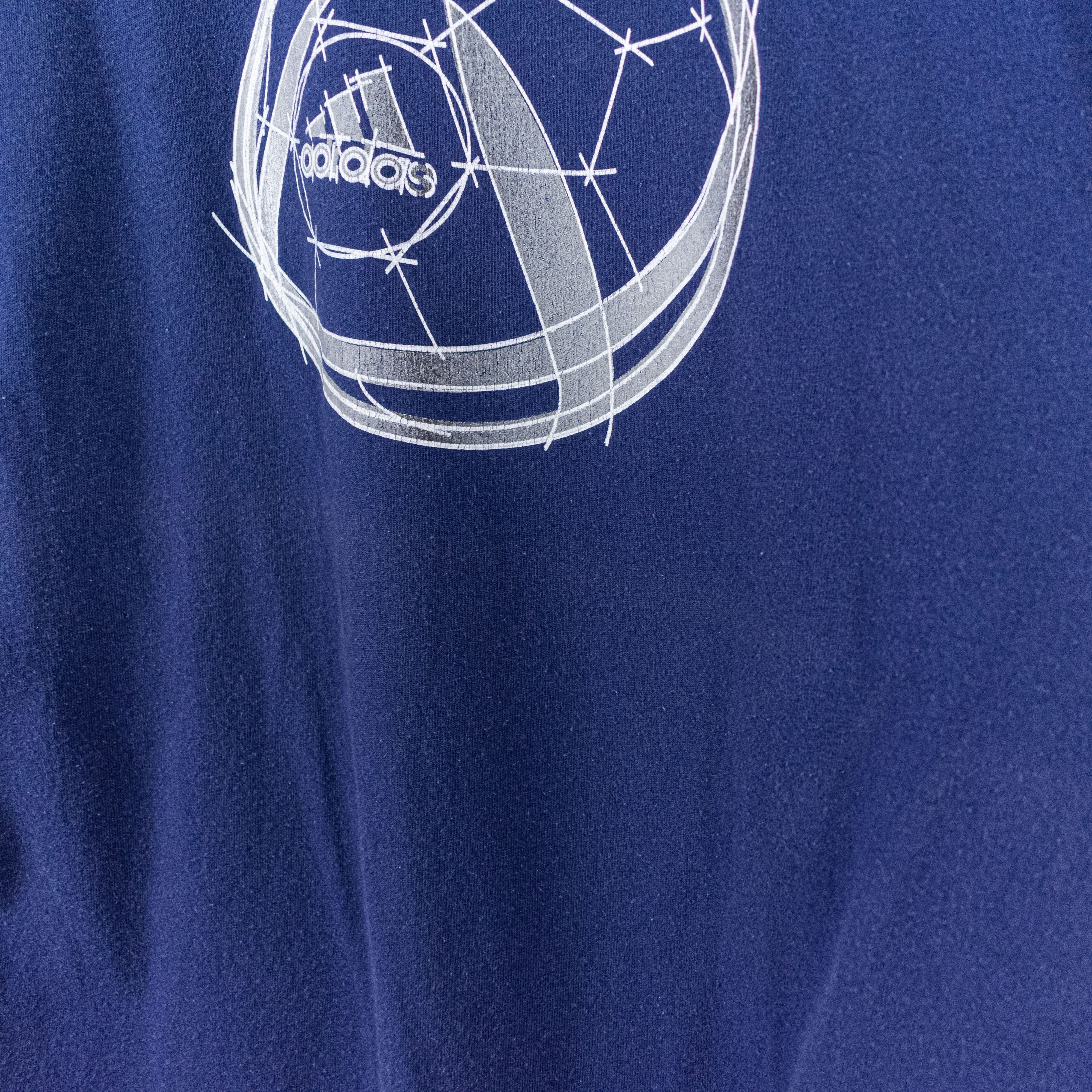 Adidas 2004 Adidas Soccer Roteiro T-Shirt Medium Y2K Retro Sports Size US M / EU 48-50 / 2 - 8 Thumbnail