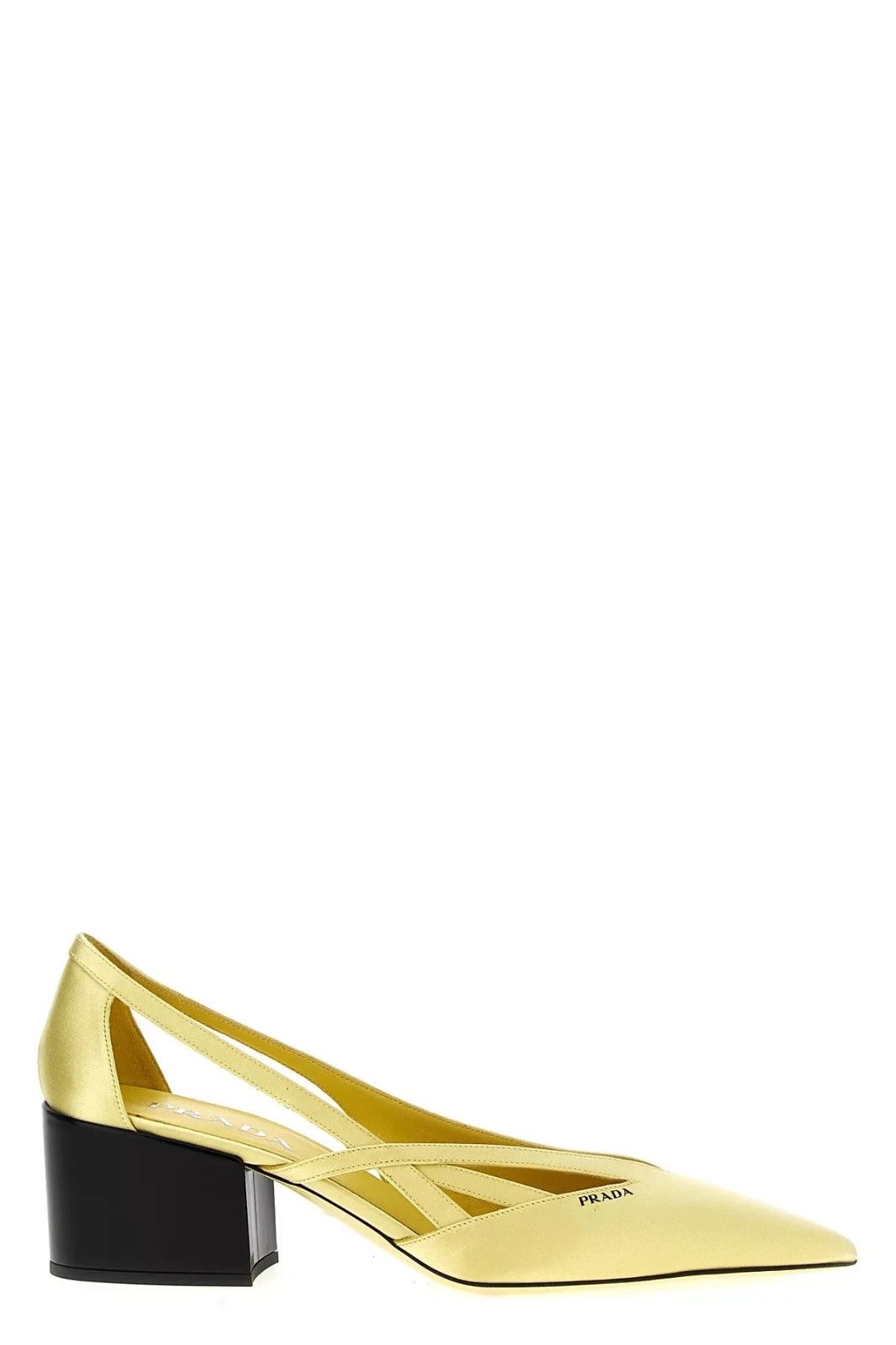 Prada PRADA Cut-Out Yellow Pumps New And Authentic Size US 7 / IT 37 - 1 Thumbnail