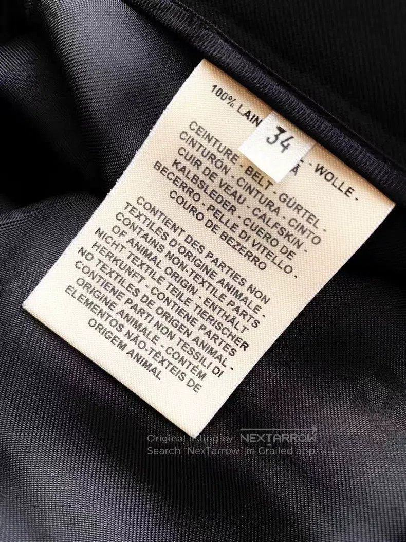 Hermes Hermes Wool Black Straight Trousers Size 42" / US 20 - 6 Thumbnail