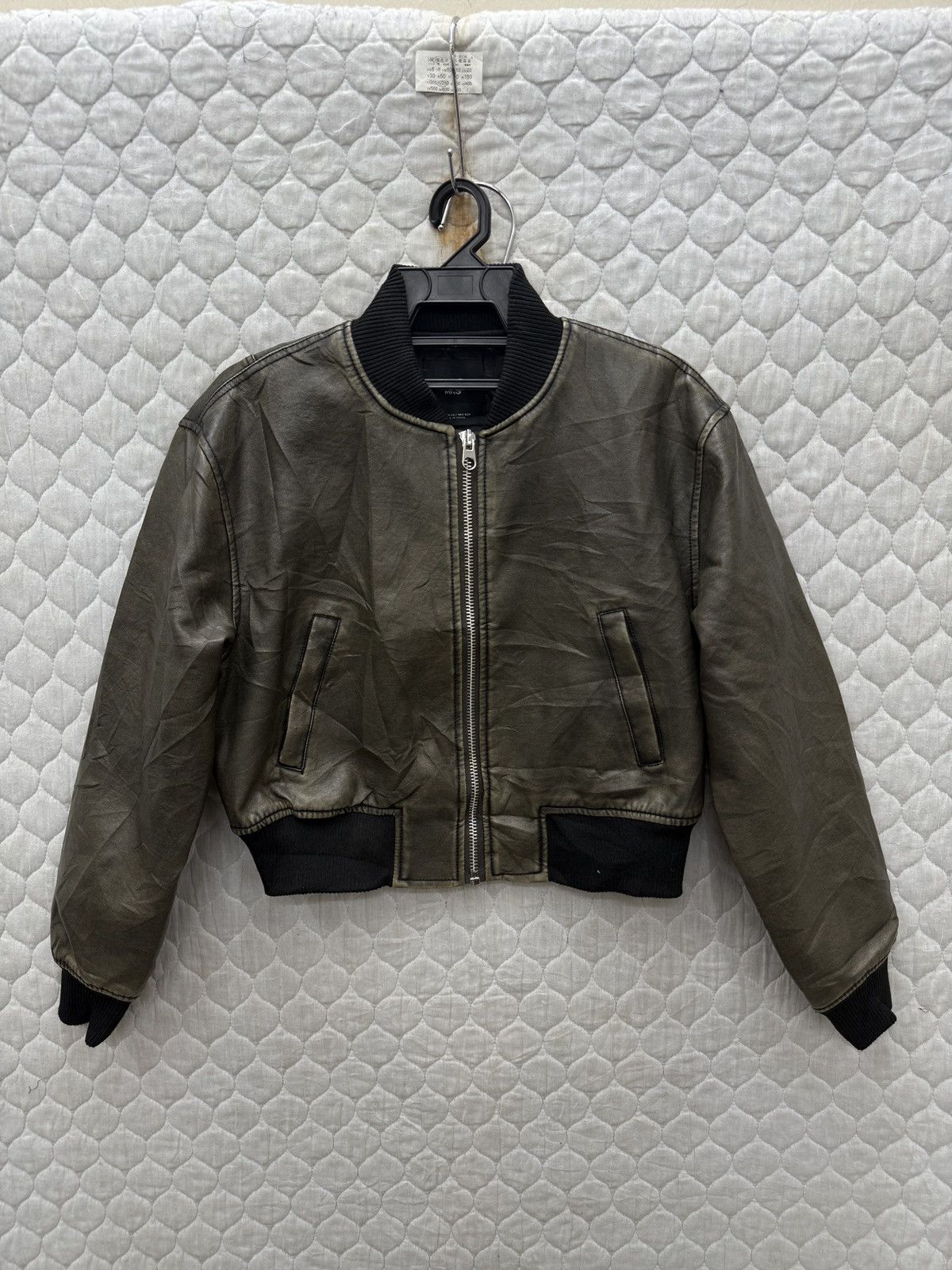Mango 🔥🔥🔥ARCHIVE MNG MANGO LEATHER JACKET Size XS / US 0-2 / IT 36-38 - 1 Thumbnail