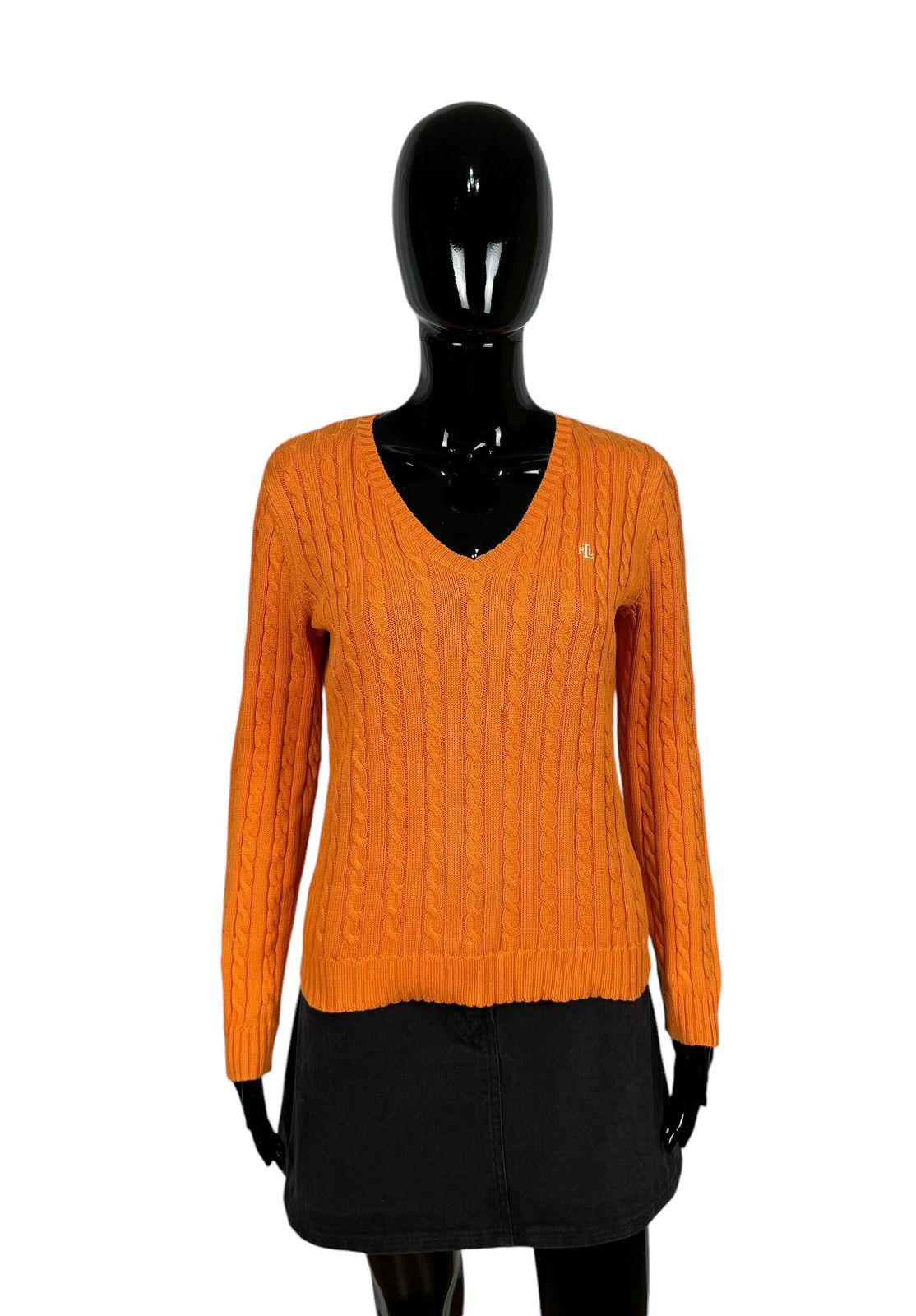 Lauren Ralph Lauren Lauren Ralph Lauren Cable Knit Sweater Cotton V-Neck size S Size S / US 4 / IT 40 - 1 Thumbnail