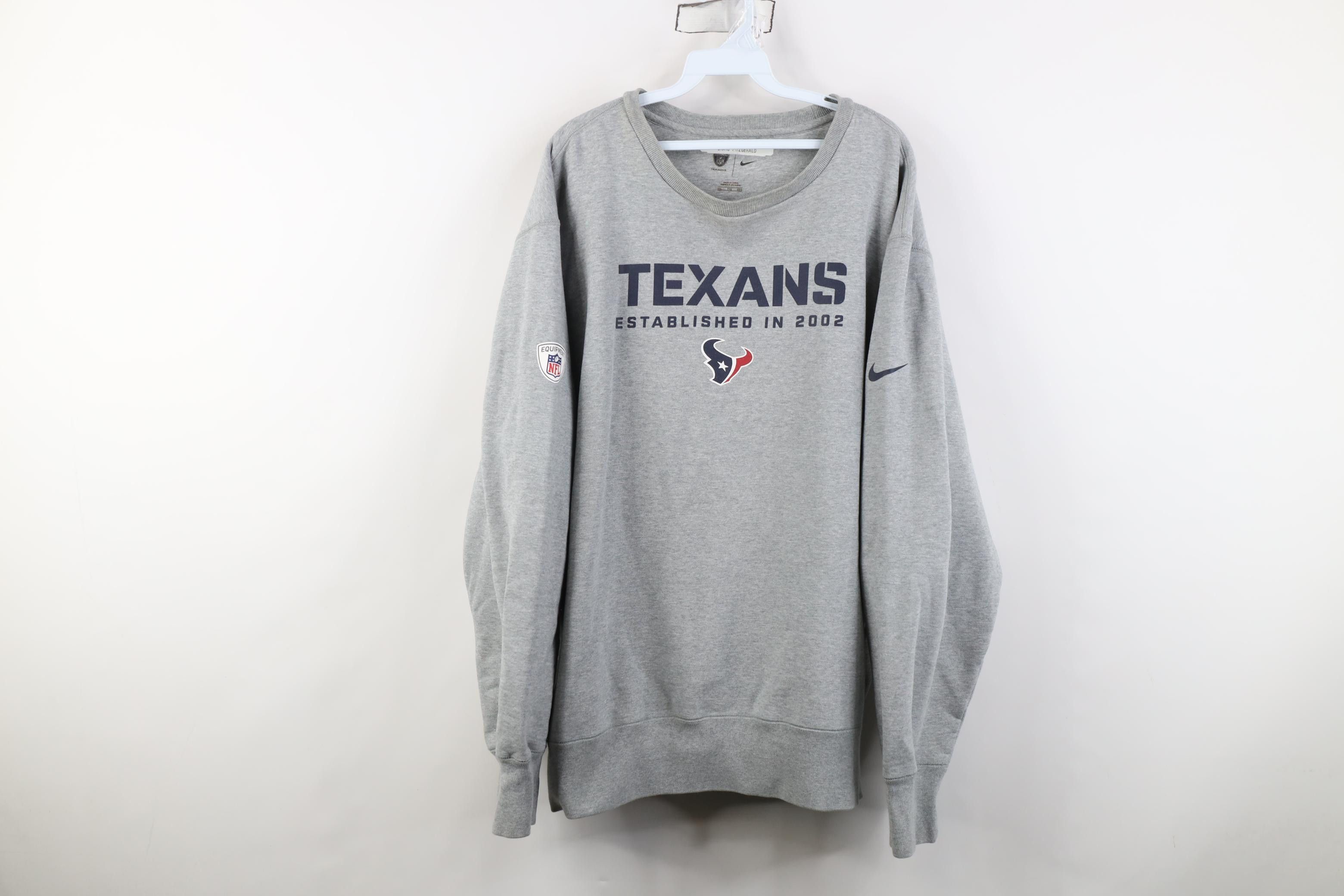 Nike Nike On Field Houston Texans Football Crewneck Sweatshirt Size US XXL / EU 58 / 5 - 1 Thumbnail