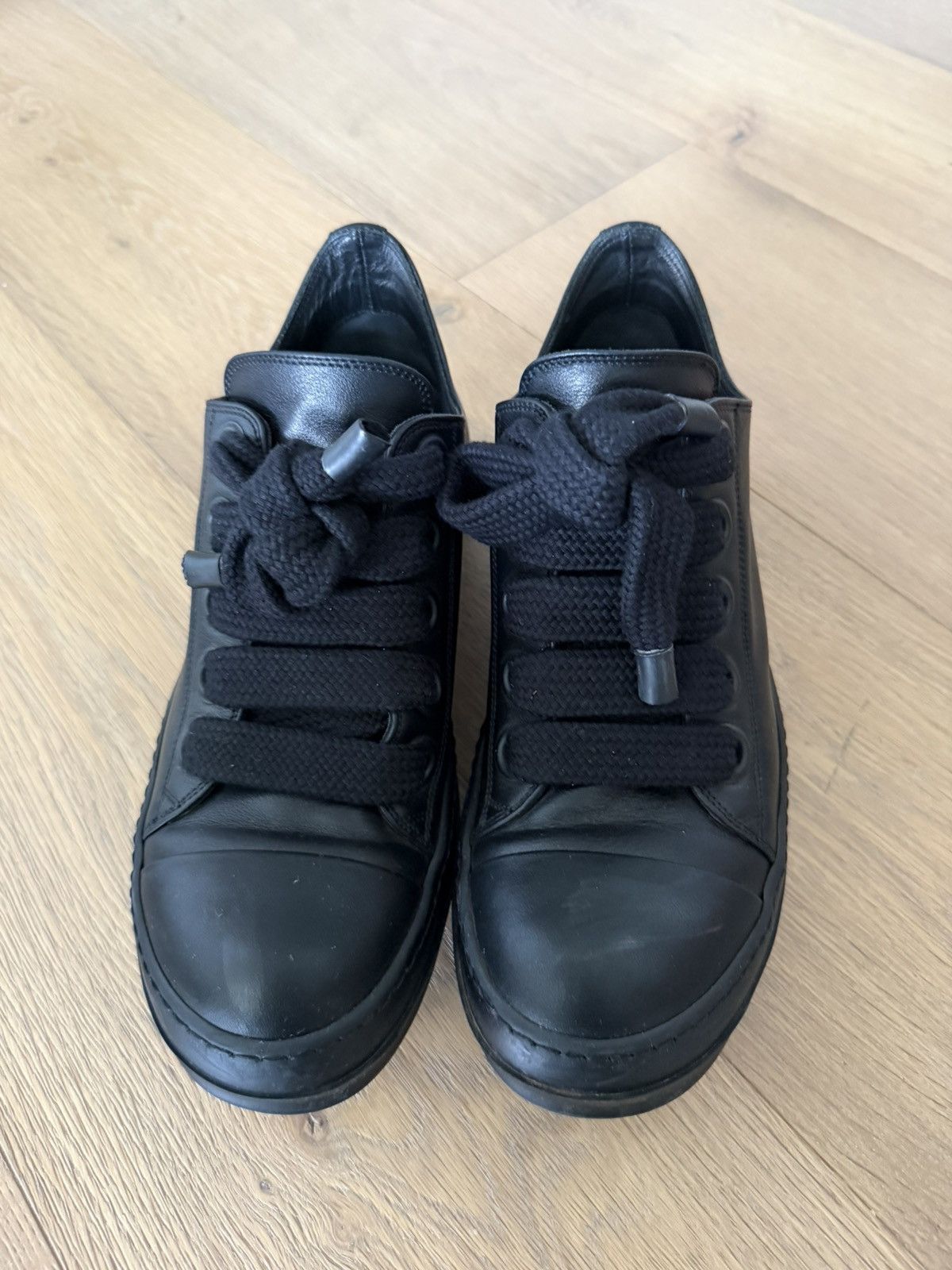 Rick Owens Rick Owens Jumbo Lace Low all black Size US 7.5 / EU 40-41 - 2 Thumbnail
