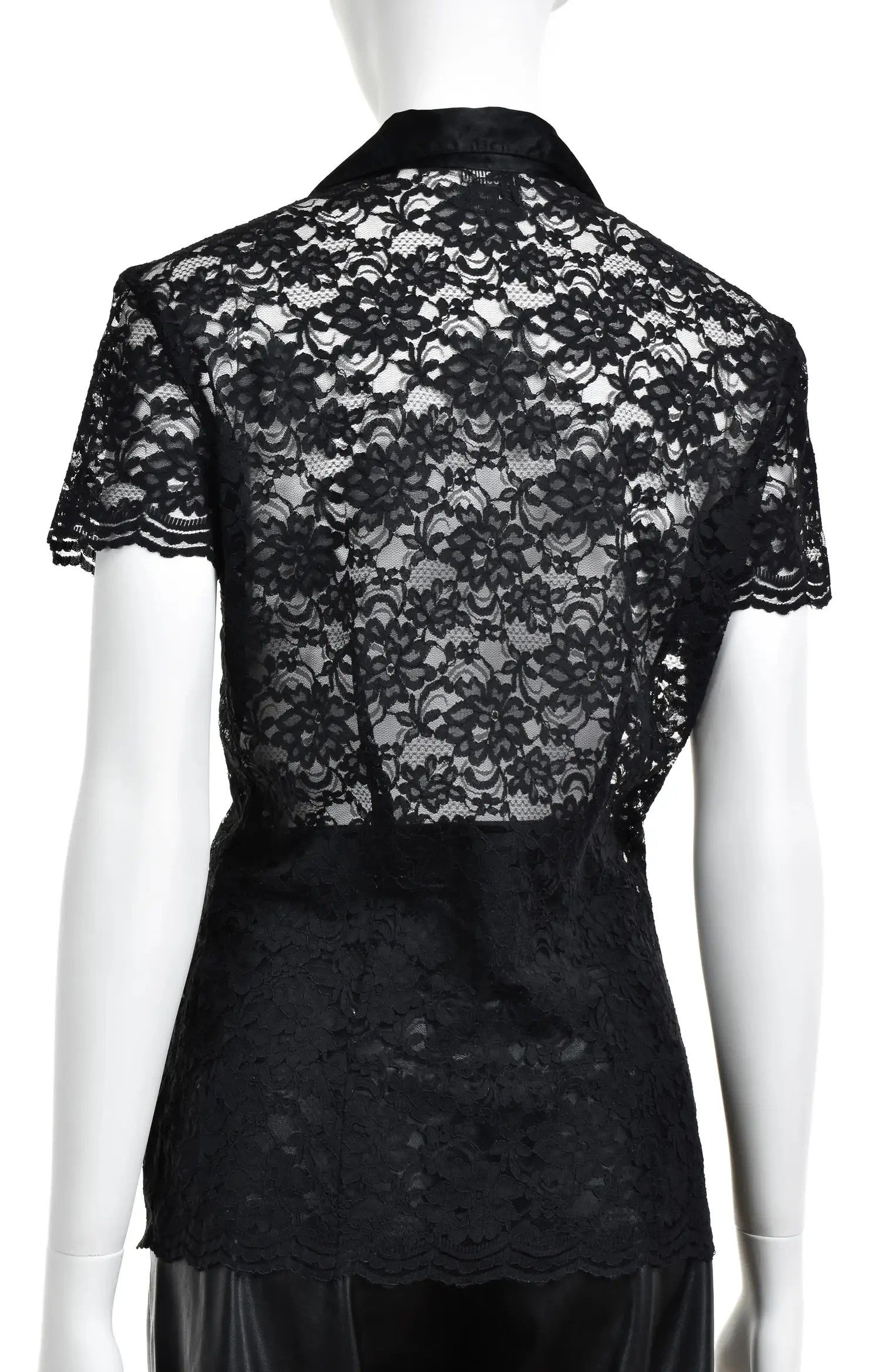 Love Moschino × Moschino Love Moschino Lace Flower Vintage Blouse Shirt Size L / US 10 / IT 46 - 5 Thumbnail
