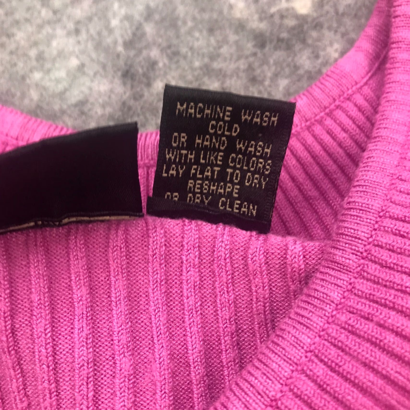 Pinko B. Moss Sweater Womens Pink V-Neck Knit 3/4 Sleeve Stretchy Rayon Large Size L / US 10 / IT 46 - 5 Thumbnail