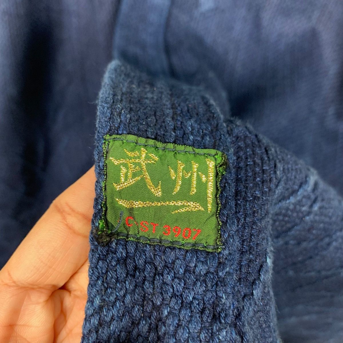 Indigo Vintage 90's Blue Indigo Traditional Japan Kimono #2241-C99 Size US L / EU 52-54 / 3 - 14 Thumbnail
