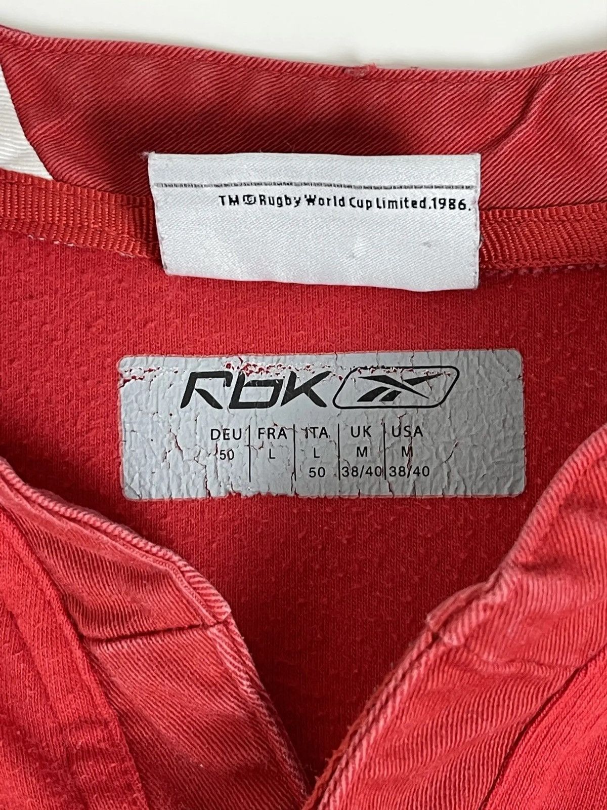 Reebok Vintage Y2k Reebok Rugby Shirt 2007 Size US L / EU 52-54 / 3 - 6 Thumbnail