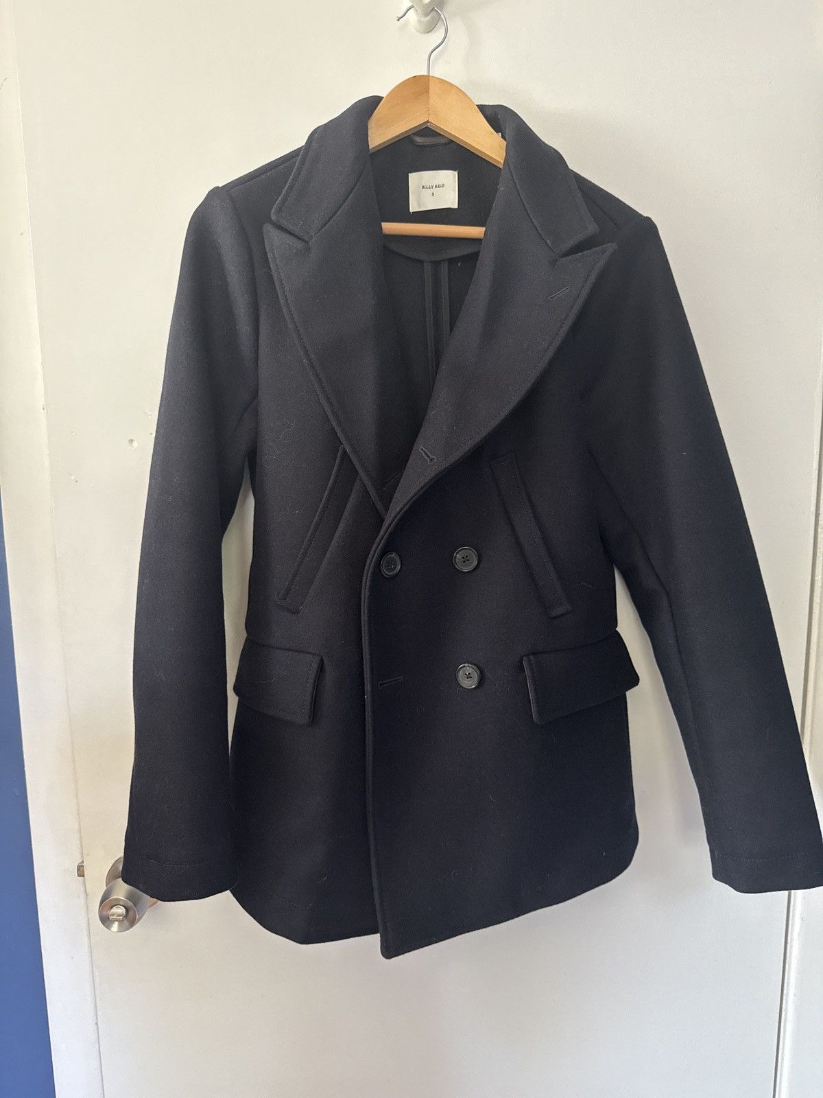 S Navy Bond Peacoat - Billy Reid