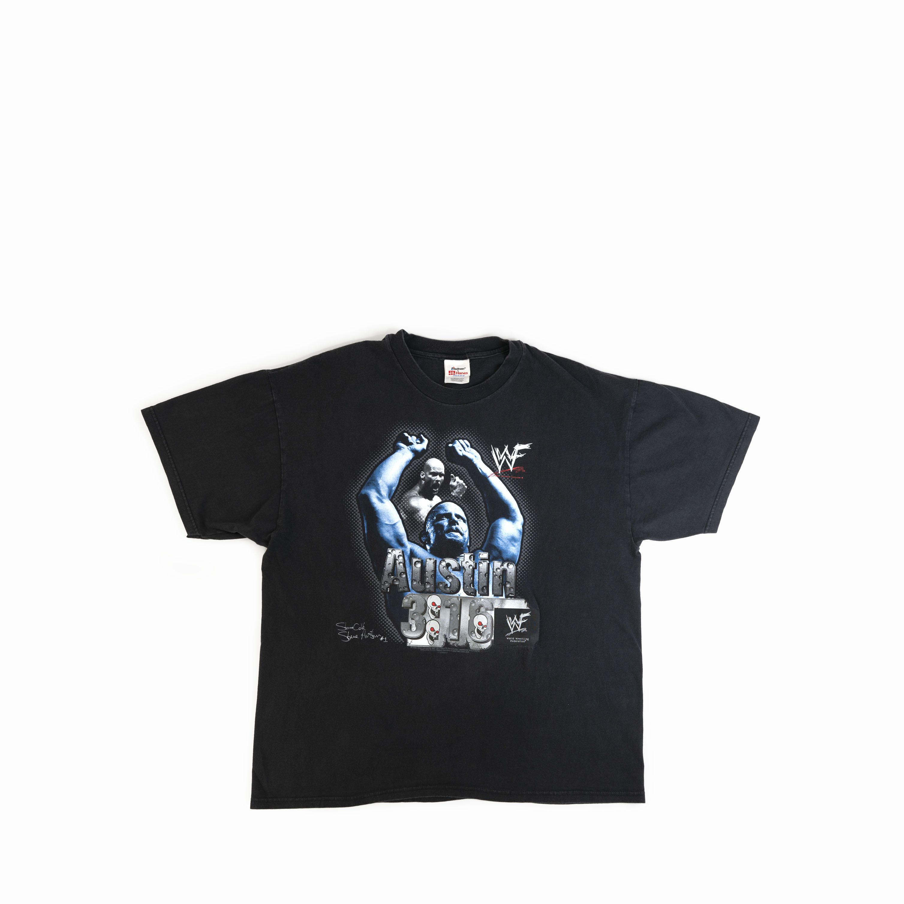 Vintage × WWE × WWF Vintage 1998 WWF WWE Stone Cold Steve Austin Patch Tee Shirt Size US XL / EU 56 / 4 - 1 Thumbnail