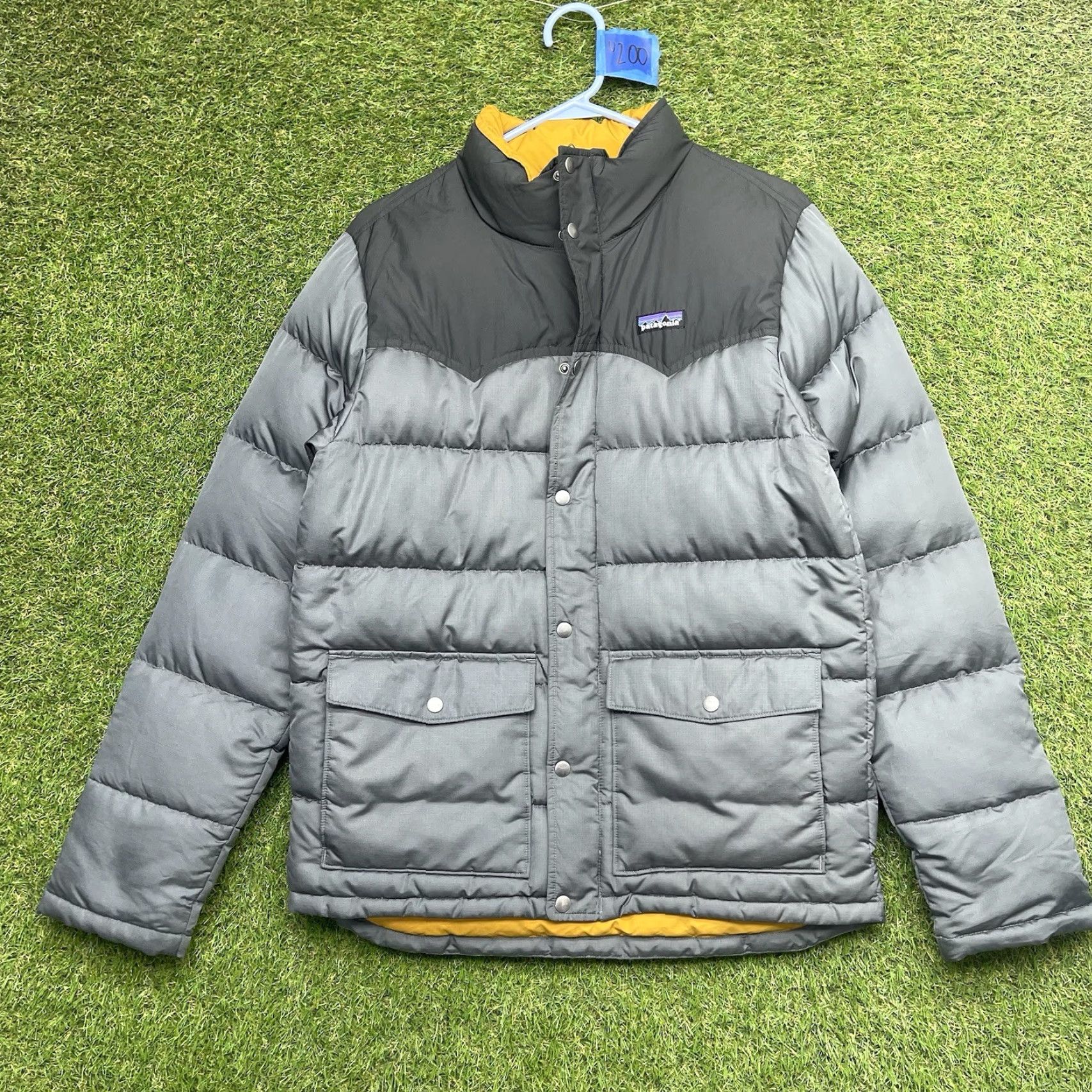 Patagonia Patagonia Puffer Jacket Mens Small Down Filled Slingshot Snap Close Outdoor Gray Jacket Size US S / EU 44-46 / 1 - 2 Thumbnail