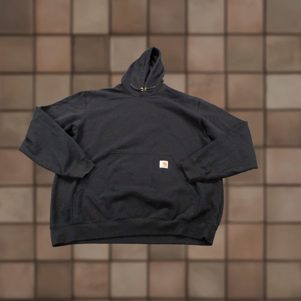 Carhartt Carhartt Hoodie Mens L Black Graphic Print Sweatshirt Pullover Hooded Pockets Thermal Knit Cotton Polyester Regular Size Type: L/Black Size US L / EU 52-54 / 3 - 1 Thumbnail