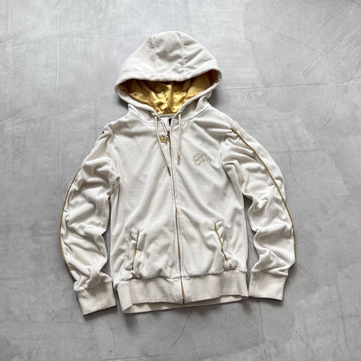 Hysteric Glamour 00s Pelle Pelle Embroidered Floral Zip Hoodie Ed Hardy Vibe Size M / US 6-8 / IT 42-44 - 6 Thumbnail