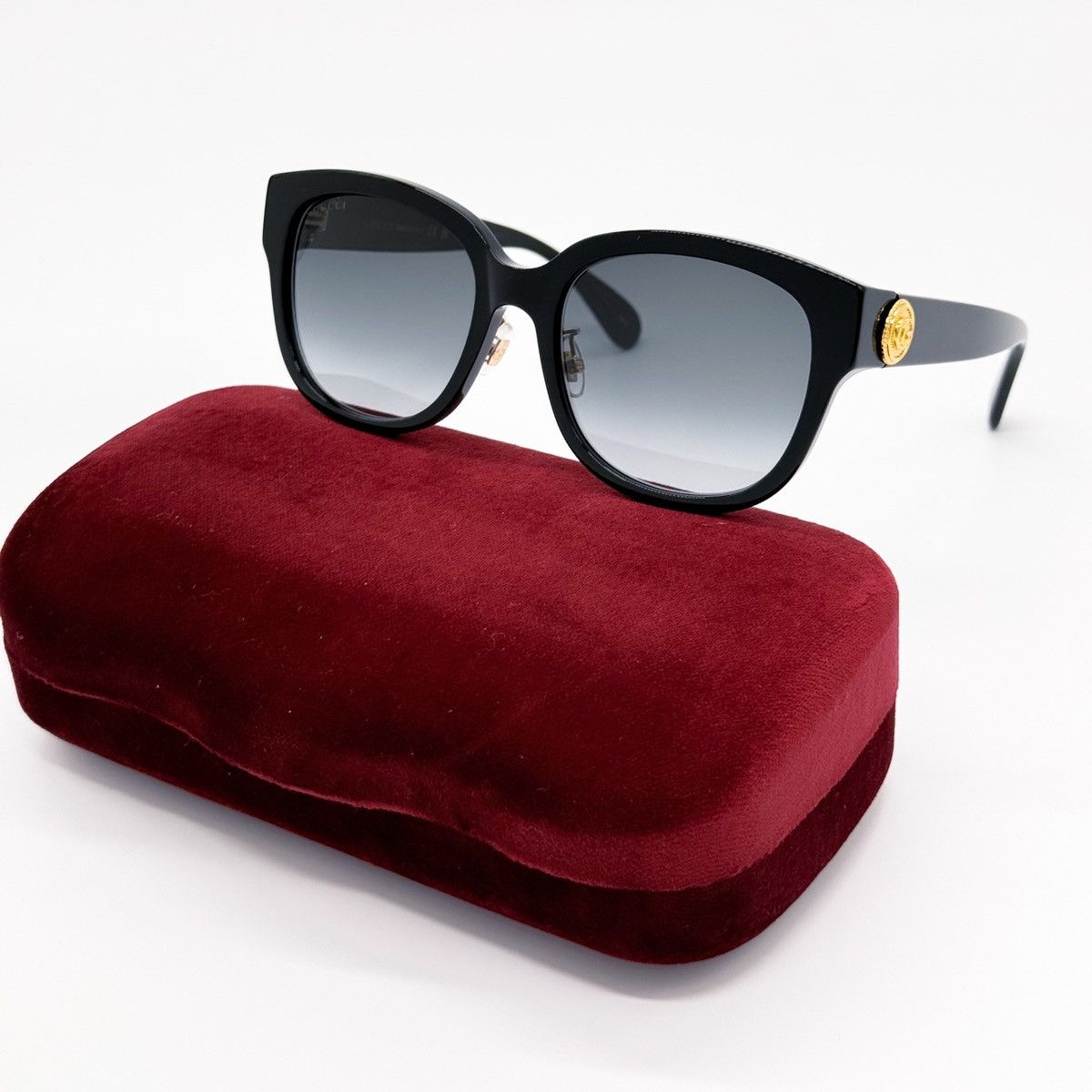 Gucci NEW GUCCI GG1409SK 001 ROUND BLACK GREY WOMEN SUNGLASSES Size ONE SIZE - 3 Thumbnail