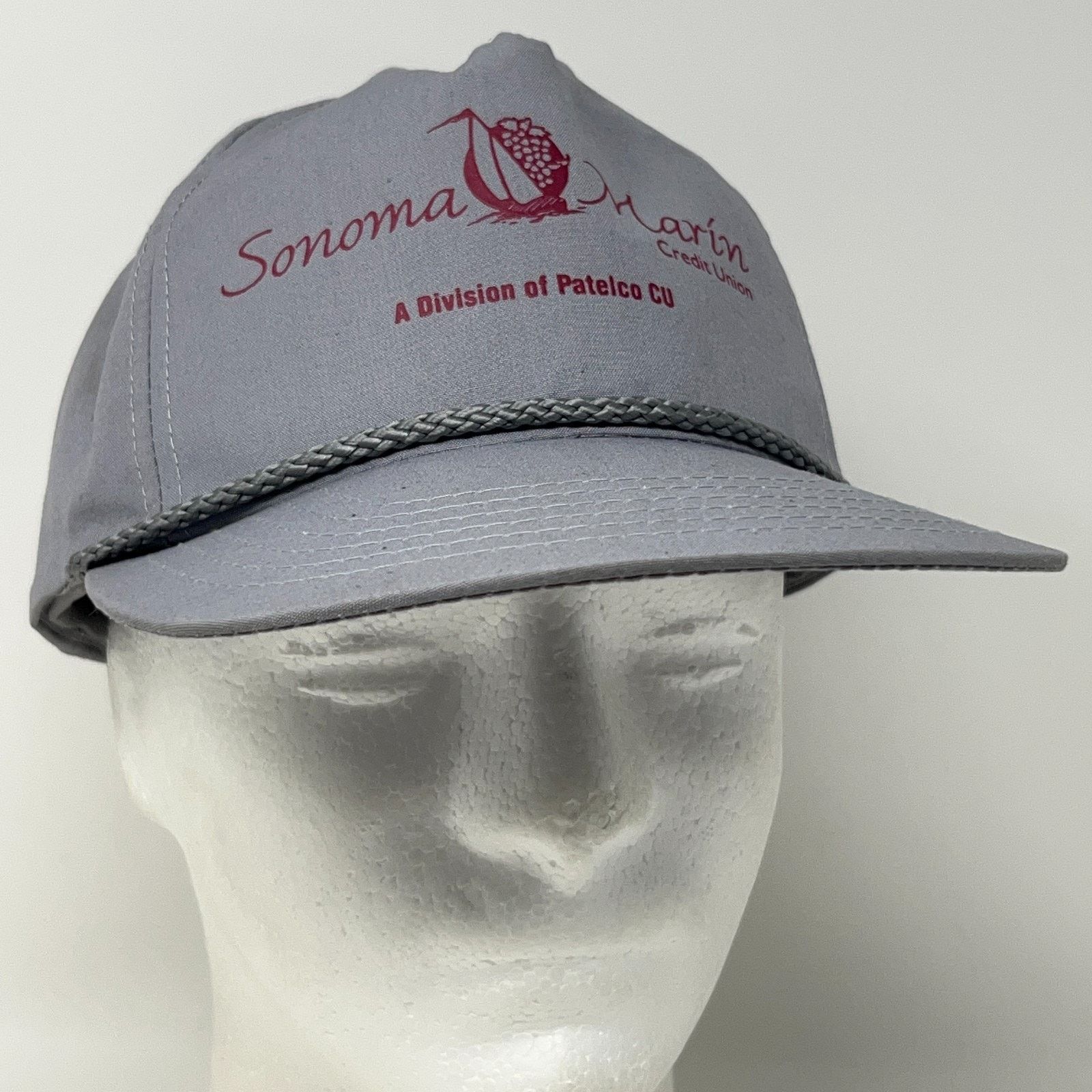 Vintage Vintage 90s Sonoma Marin Credit Union Hat Baseball Cap Gray Size ONE SIZE - 10 Thumbnail