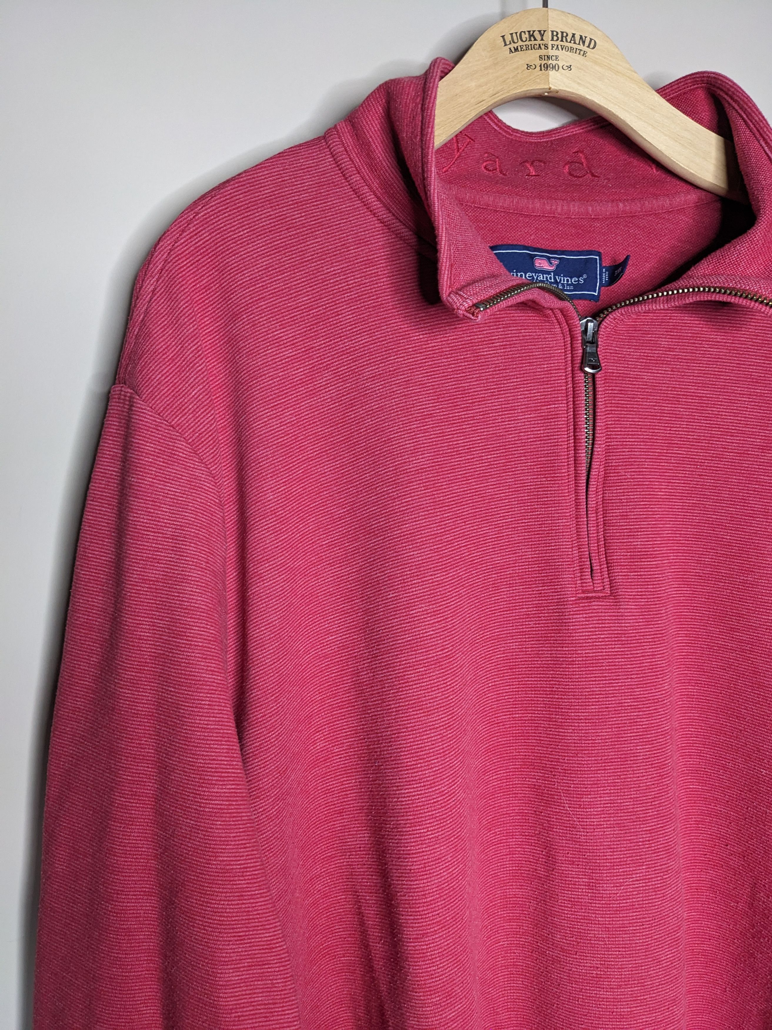 Vineyard Vines Vineyard Vines Saltwater Quarter Zip Size 3XB Sailor Red Size US XXL / EU 58 / 5 - 3 Thumbnail