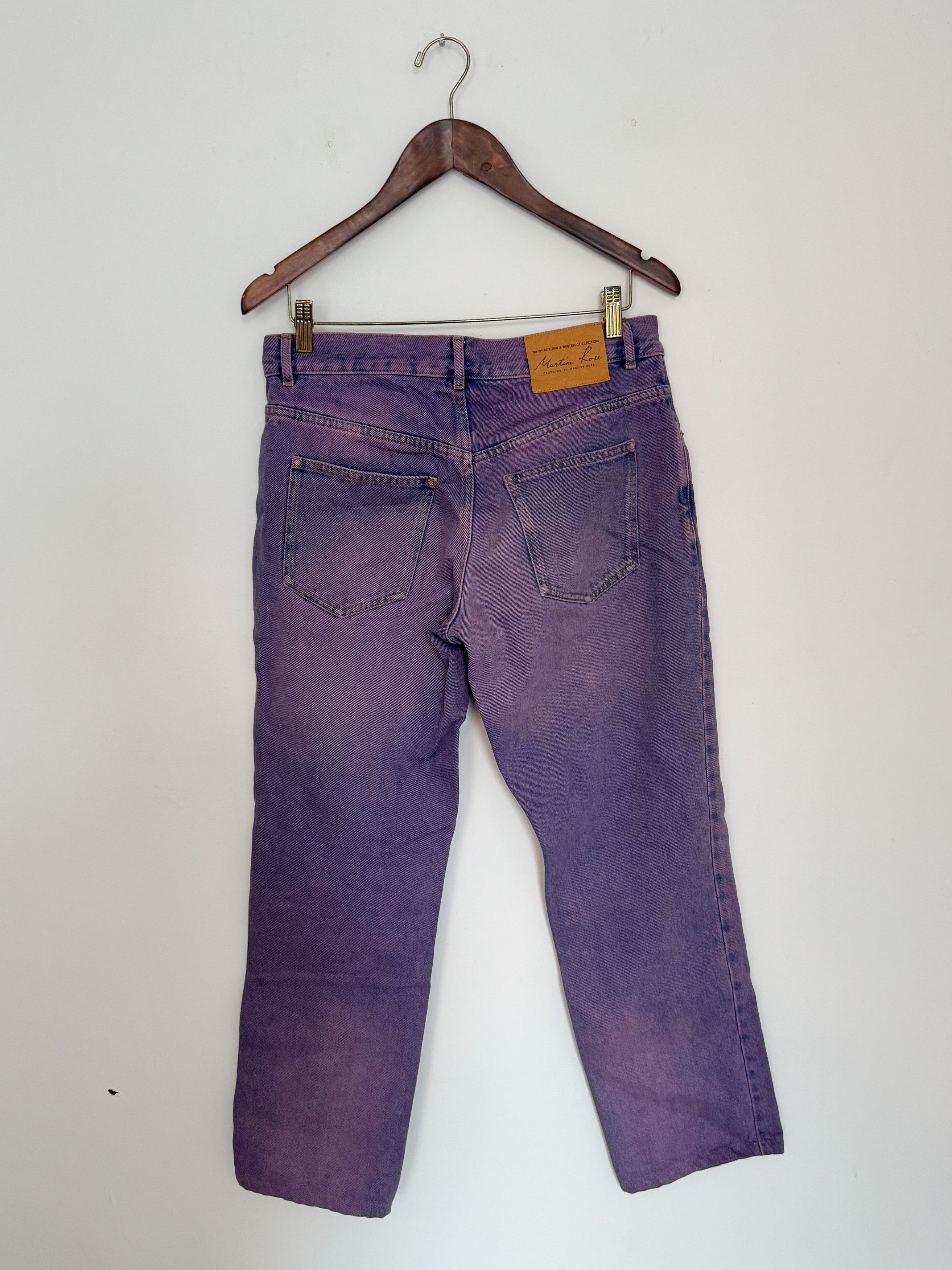 Martine Rose Martine Rose Purple Denim Size US 32 / EU 48 - 2 Thumbnail