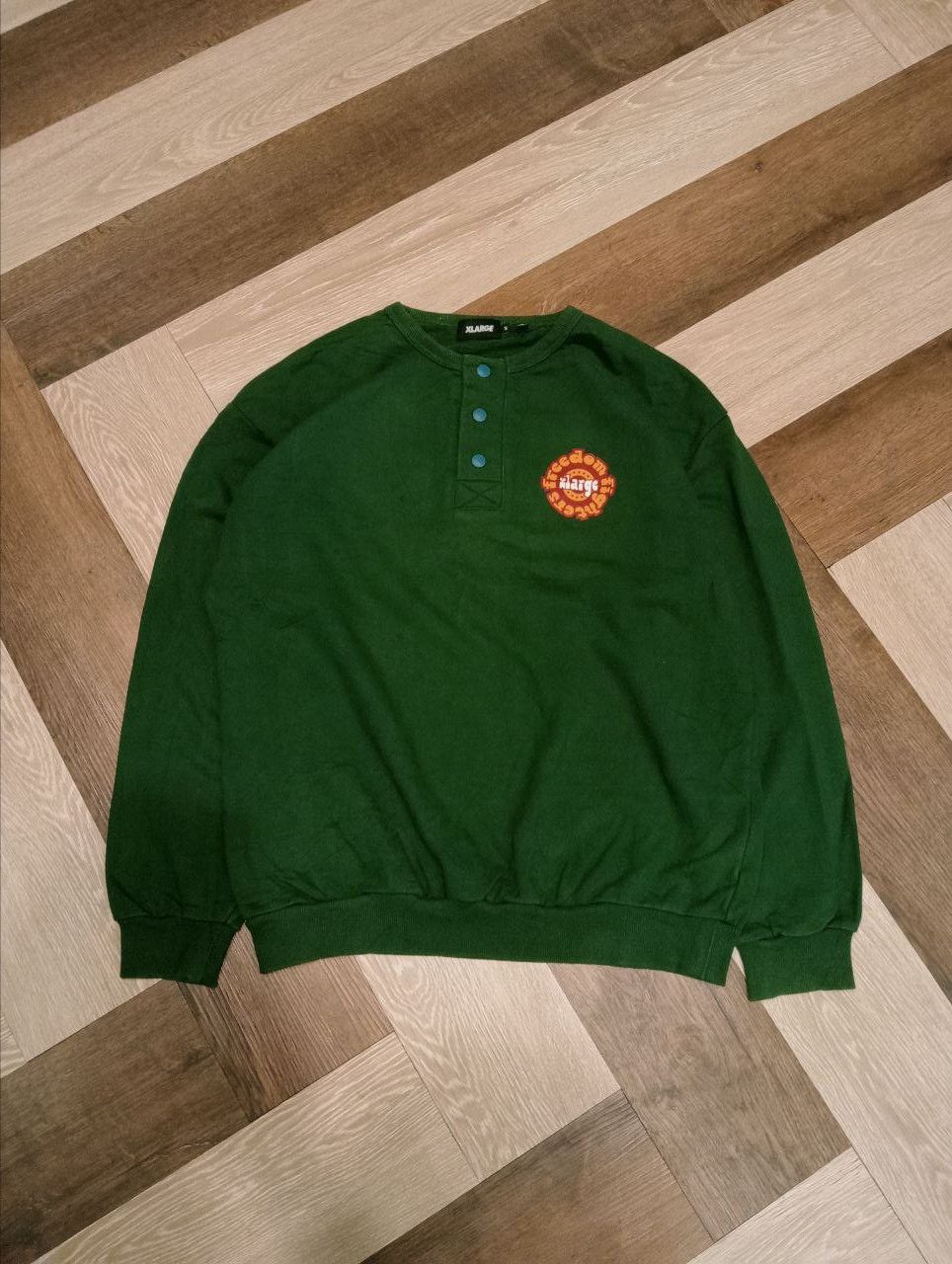 Xlarge VINTAGE XLARGE HALF BUTTON SWEATSHIRT - SIZE M Size US M / EU 48-50 / 2 - 1 Thumbnail