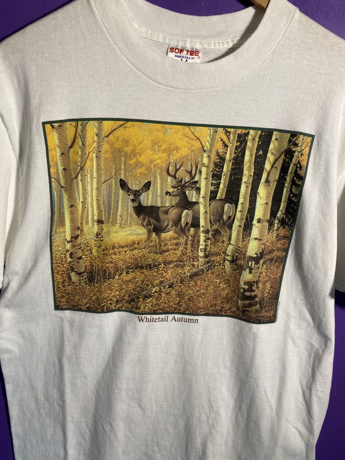 Other Vintage 90s Whitetail autumn deer nature tee Size US L / EU 52-54 / 3 - 3 Thumbnail