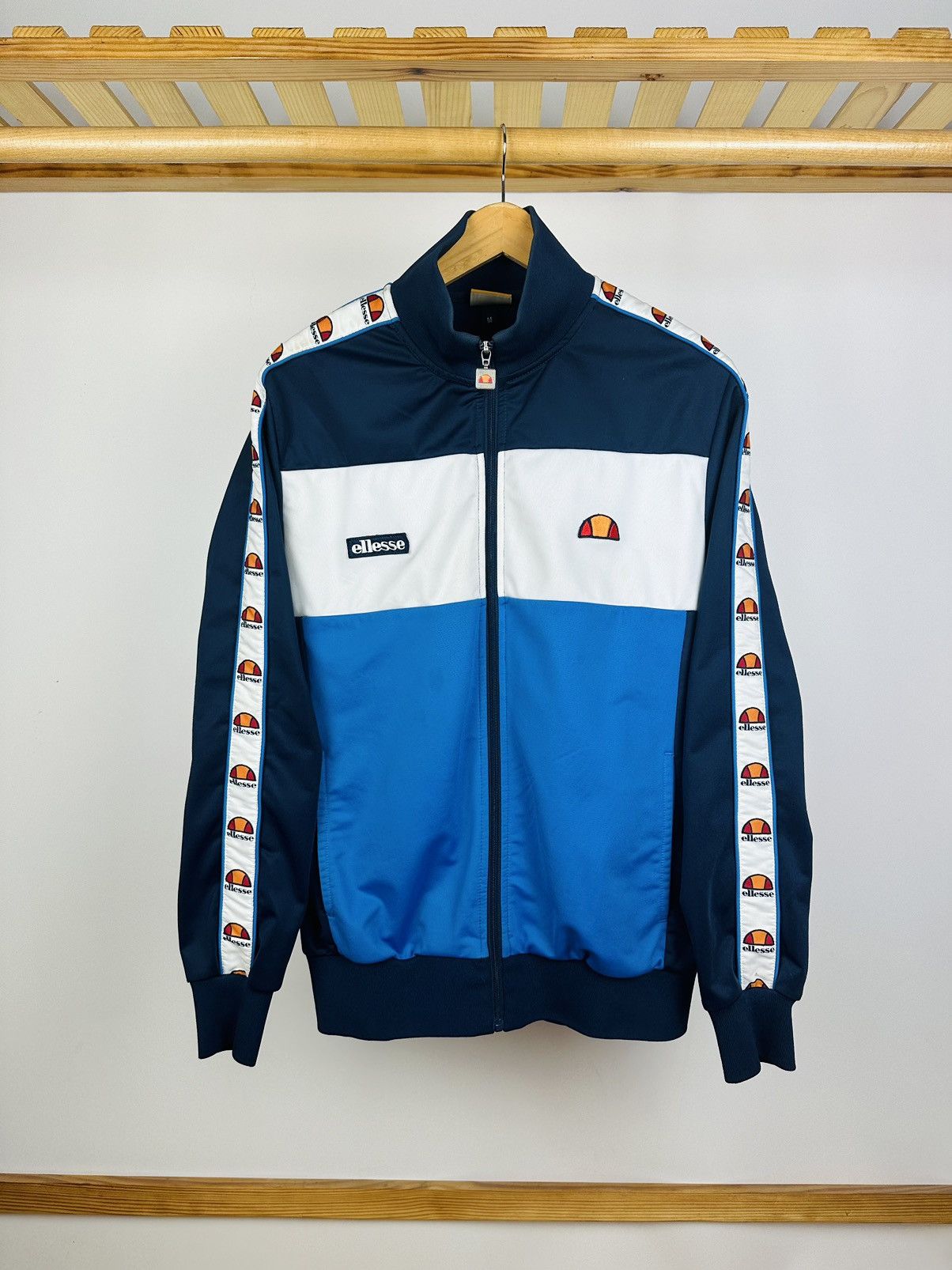 Ellesse × Vintage Vintage Ellesse Track Top Zip Sweatshirt Tennis Size US M / EU 48-50 / 2 - 1 Thumbnail