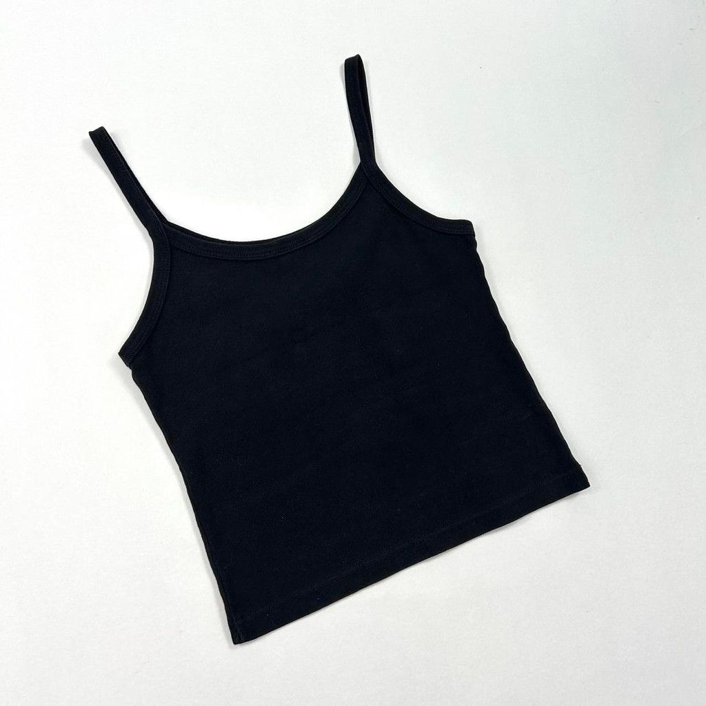 Vintage y2k euro black tank top with print of baby Size S / US 4 / IT 40 - 4 Thumbnail