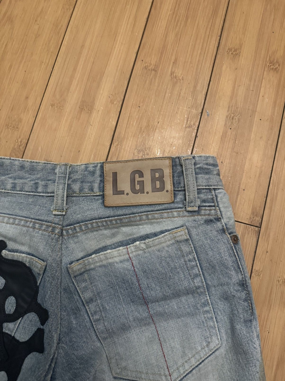 Le Grande Bleu (L.G.B.) LGB Skull Denim Size US 29 - 3 Thumbnail