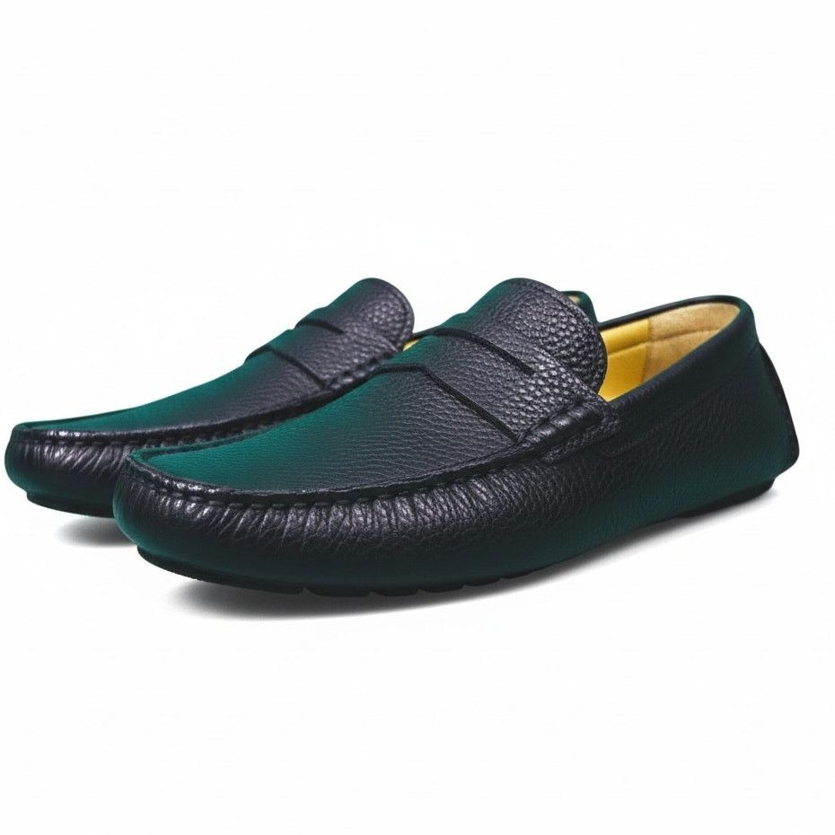 Bally Bally Atlantic Blue Leather Penny Loafers Box Dust Bag US 8D Size US 8 / EU 41 - 1 Thumbnail