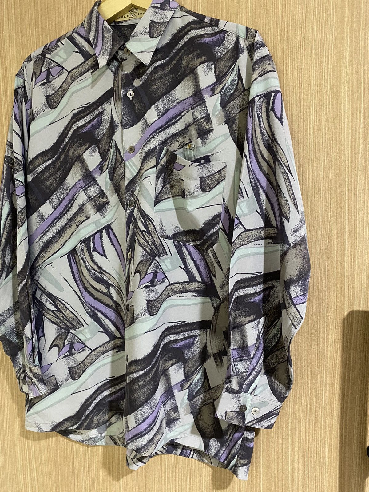 Balenciaga Vintage balenciaga BB nice design button up shirt Size US L / EU 52-54 / 3 - 3 Thumbnail