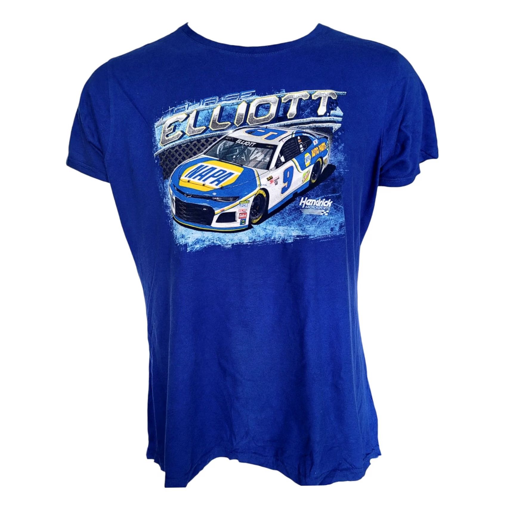 NASCAR VINTAGE Hendrick Motorsports Chase Elliott NAPA NASCAR Graphic T-Shirt 2XL Blue 100% Cotton Graphic Print Crew Neck Short Sleeve Mens Size US XXL / EU 58 / 5 - 4 Thumbnail