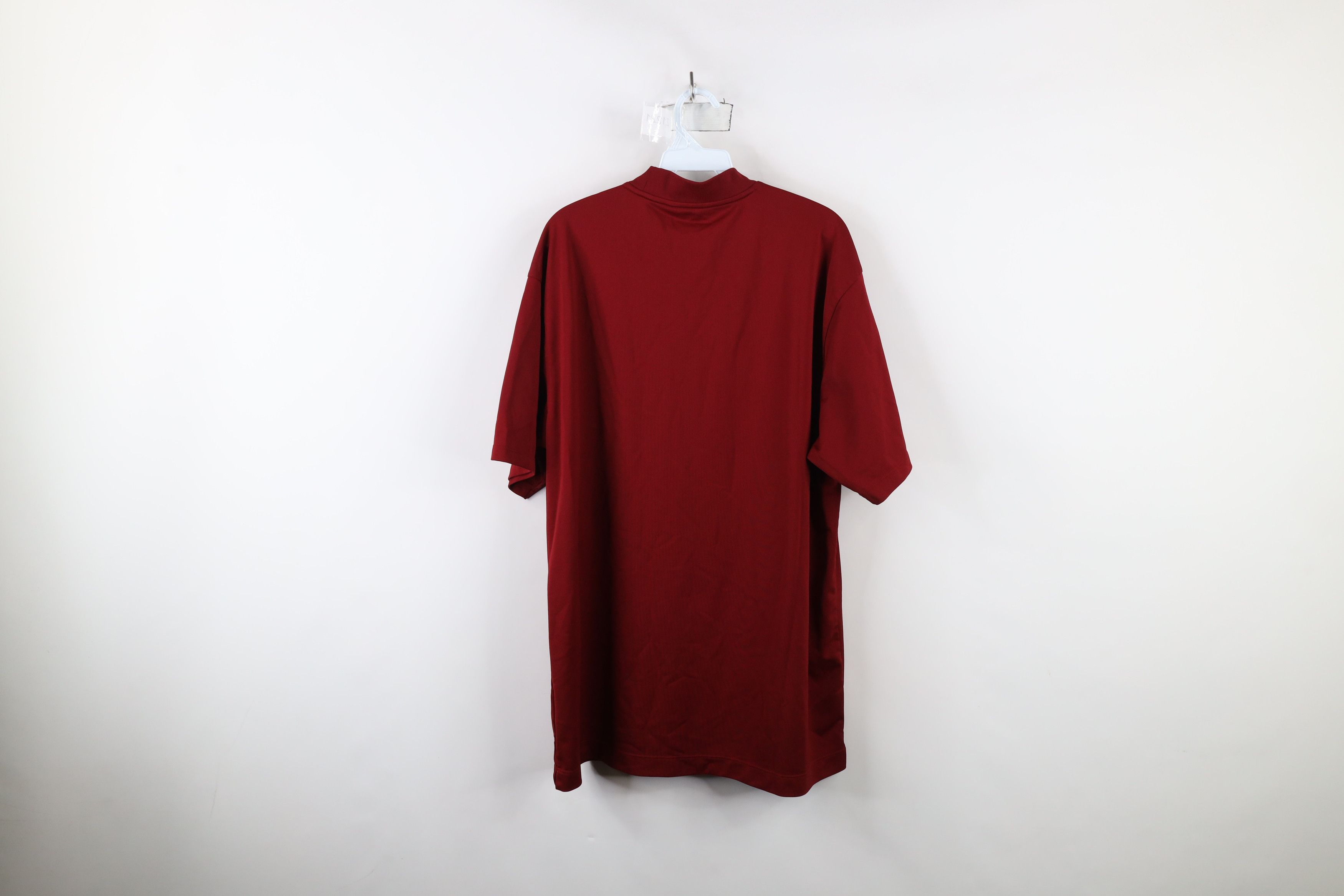 Nike × Vintage Vintage Nike Golf Mini Swoosh Short Sleeve Mock Neck T-Shirt Size US XL / EU 56 / 4 - 9 Thumbnail
