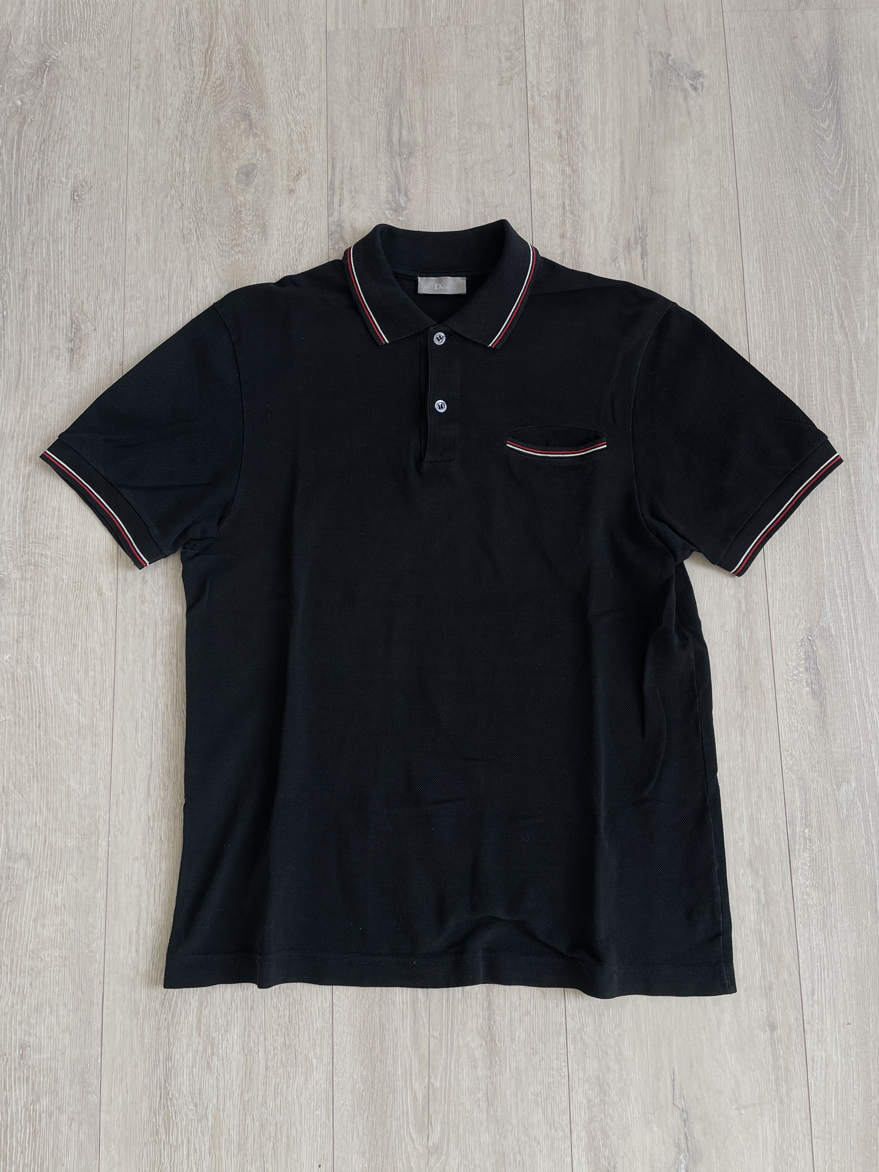 Dior × Stussy Dior x Shawn Stussy Polo Shirt Black | Grailed