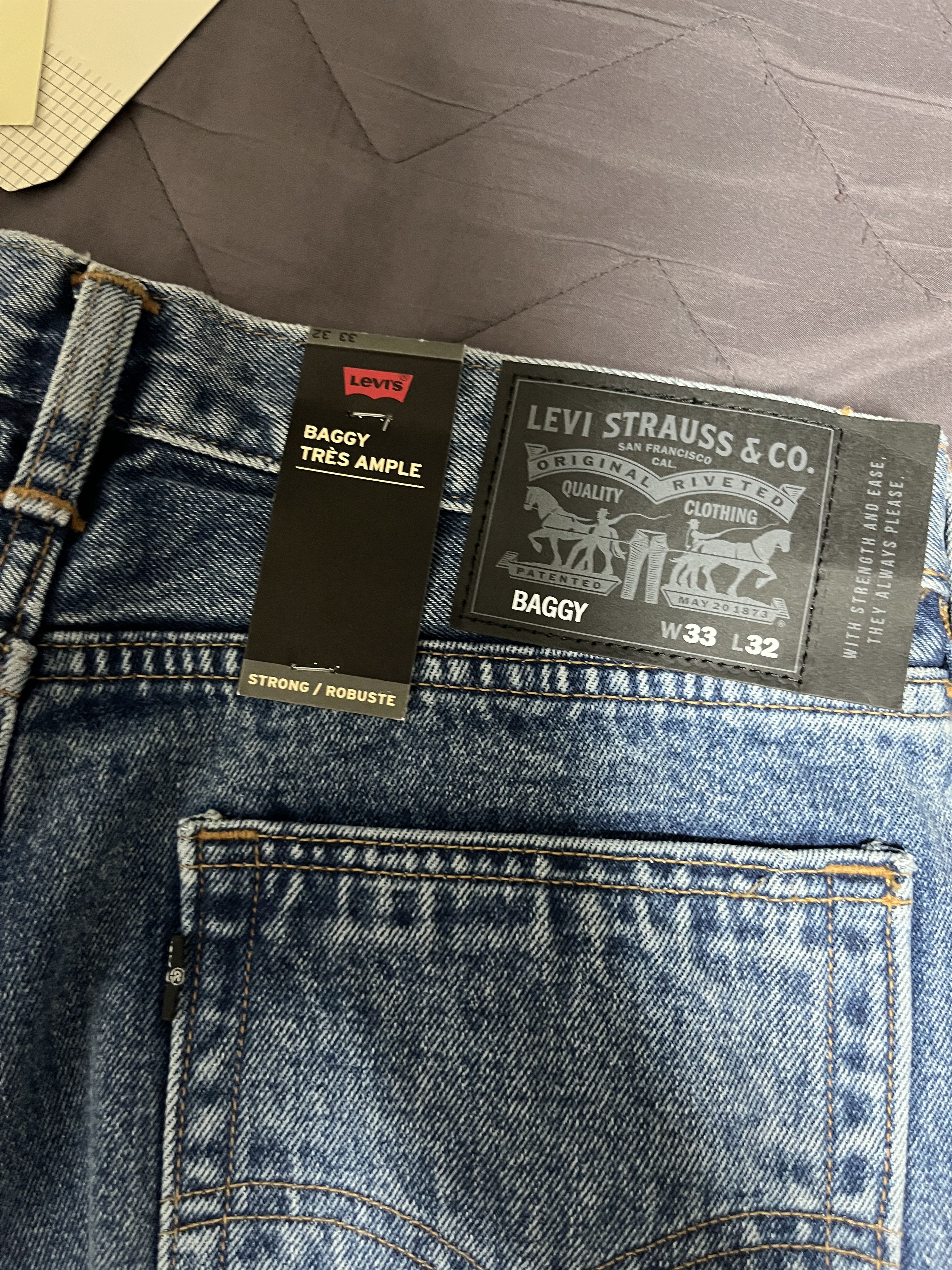 Levi's Levi's skateboarding strong robuste baggy denim jean Size US 33 - 9 Thumbnail