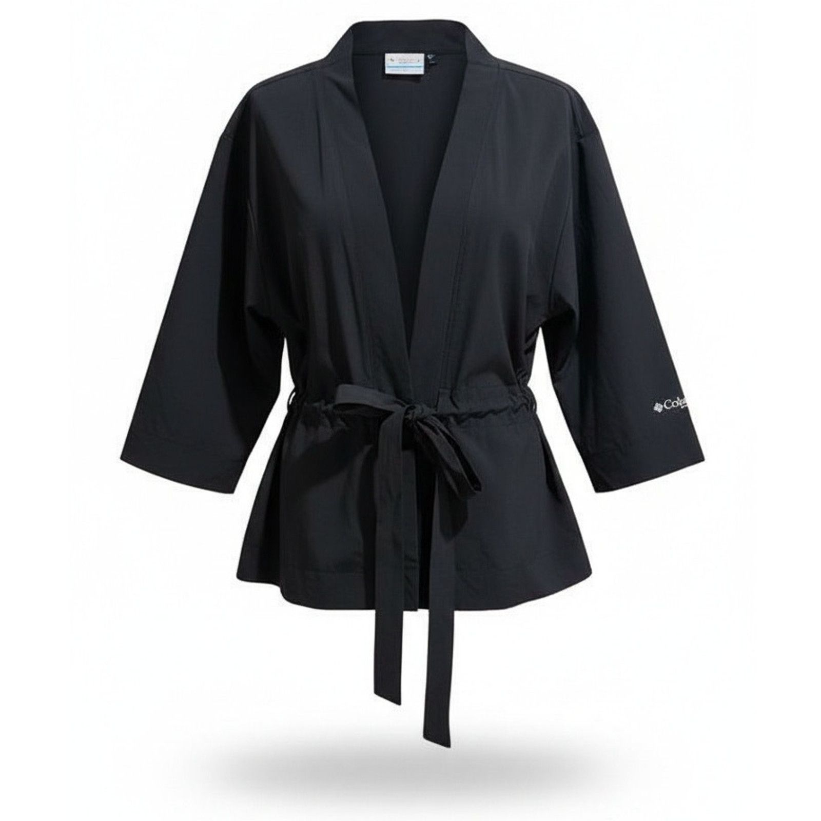 Columbia Columbia PFG Jacket Womens Petite Small Black Open Front Size S / US 4 / IT 40 - 1 Thumbnail
