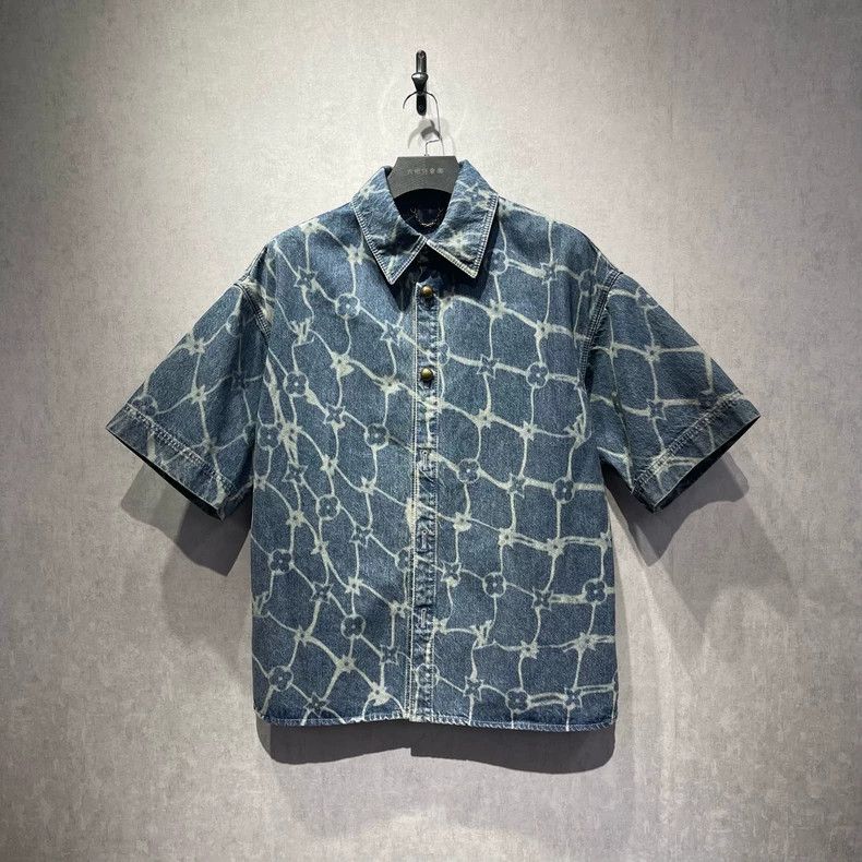 Louis Vuitton Louis Vuitton Three-flower water ripple printed short-slee Size US XL / EU 56 / 4 - 1 Thumbnail