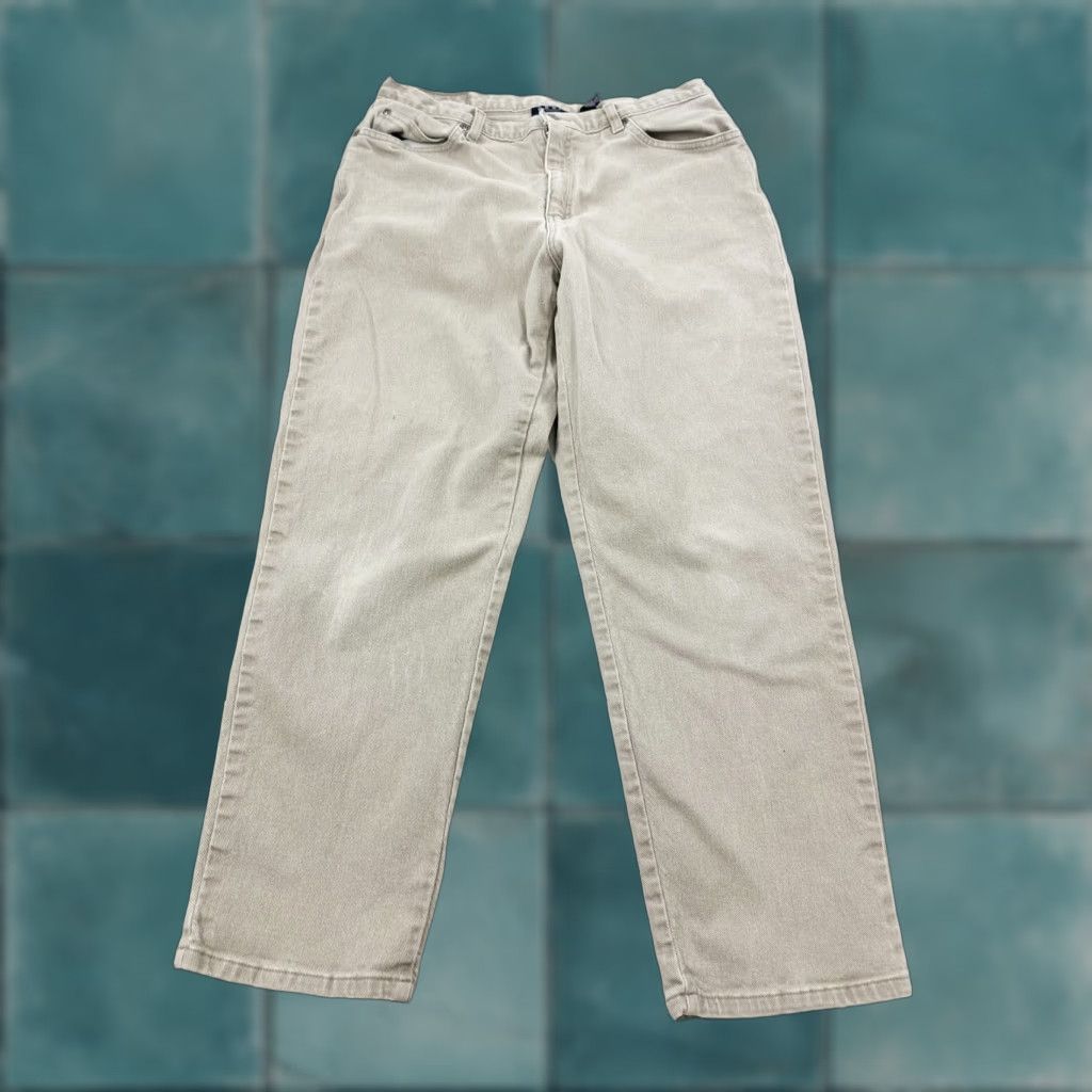 Vintage VINTAGE Crazy Horse Jeans Women 16P Khaki Beige Horse Petite 16P Jeans Womens Khakis Vintage Size 38" / US 16 / IT 52 - 1 Thumbnail
