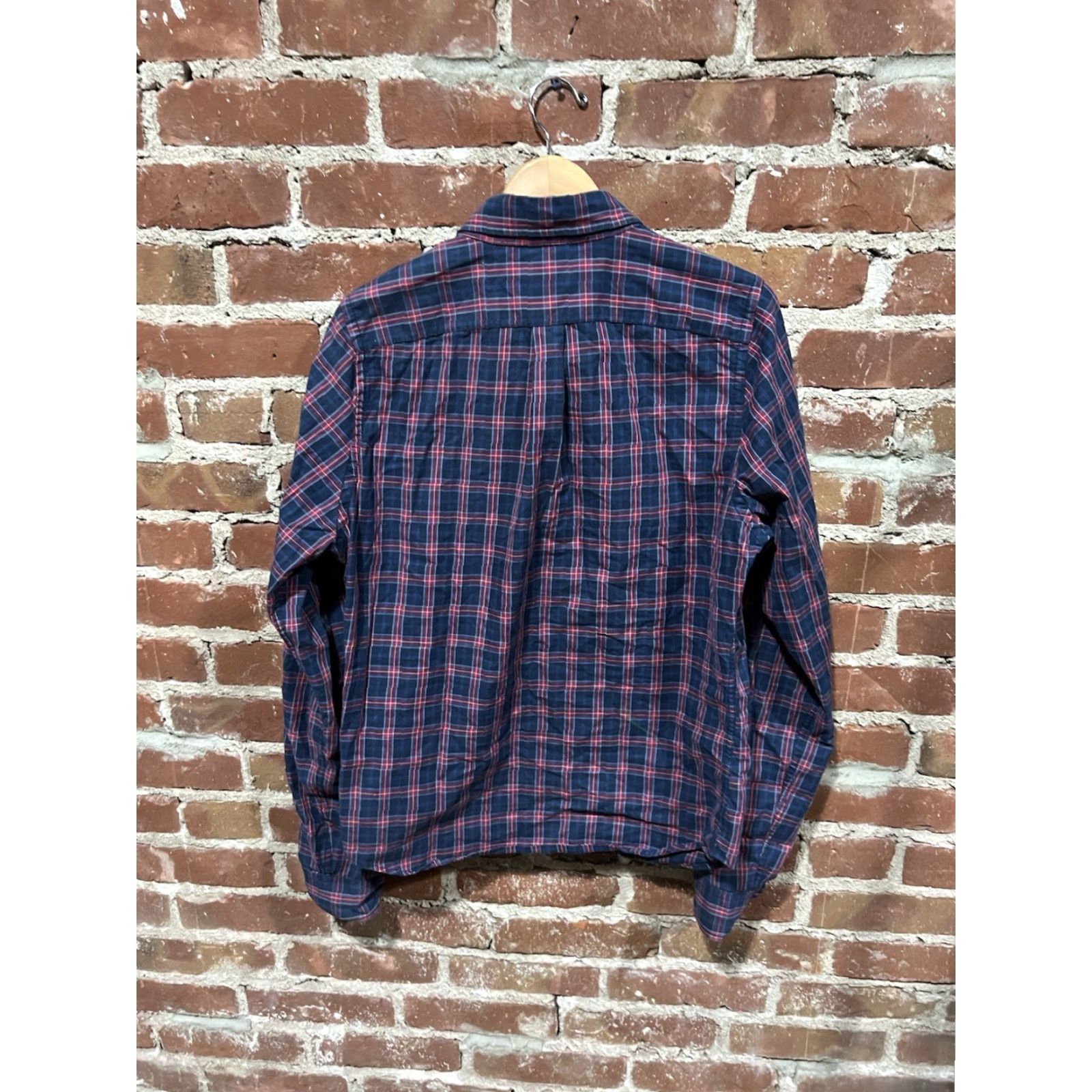 Abercrombie & Fitch Abercrombie & Fitch Mens Blue Plaid Long Sleeve Button-Up Shirt Size L Size US L / EU 52-54 / 3 - 2 Thumbnail