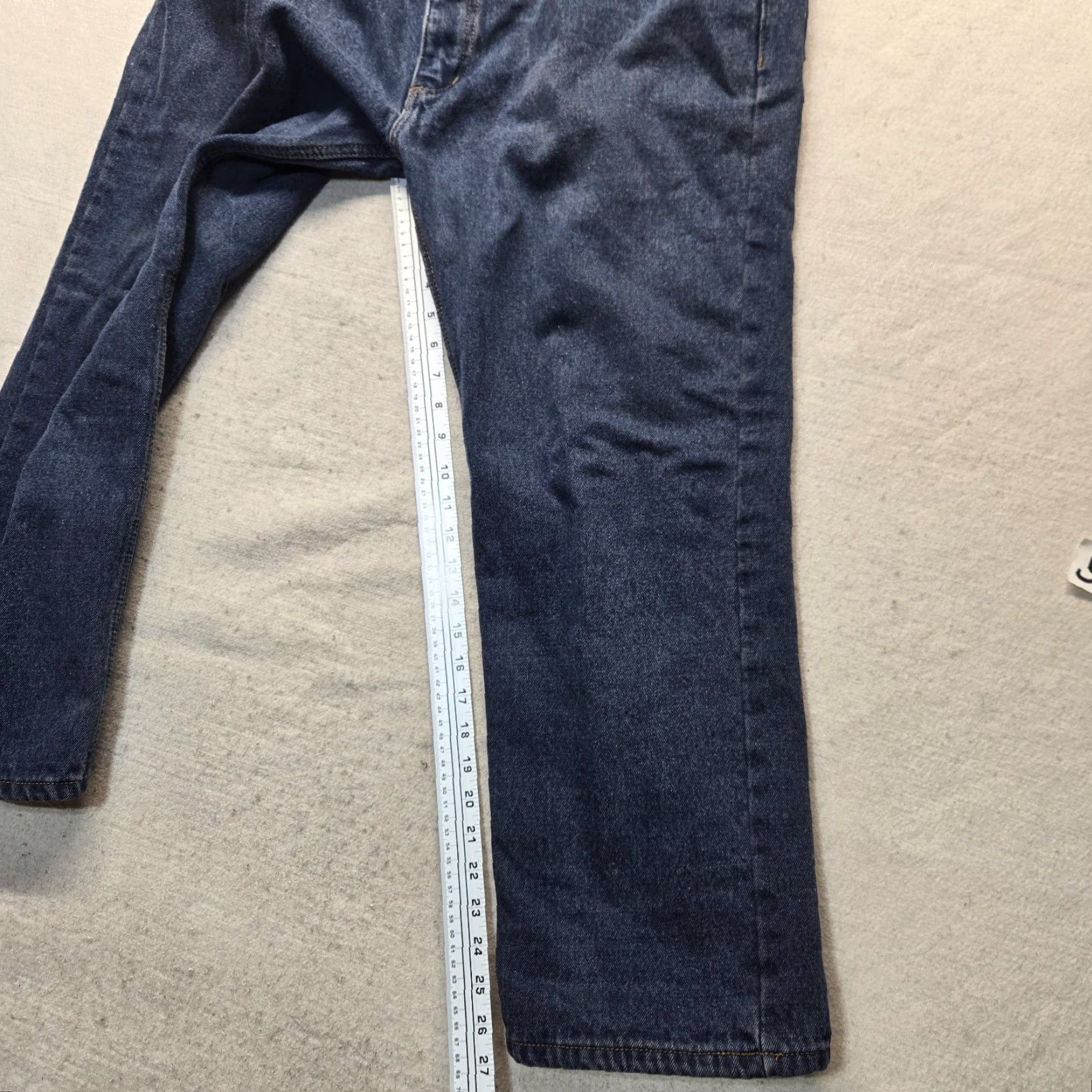 Vintage Key Jeans Men 40x30 Dark Blue Denim Lined Flannel Straight Size US 40 / EU 56 - 7 Thumbnail
