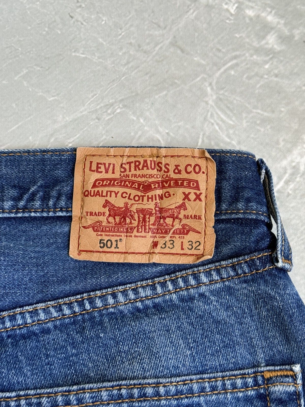 Levi's Levi’s 501 Vintage Jeans Blue Washed 33x32 Size US 33 - 17 Thumbnail
