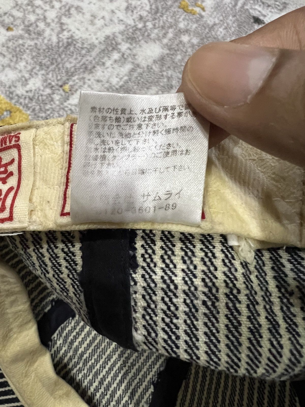 Samurai Jeans Samurai Hickory Stripe Hat 15th anniversary Size ONE SIZE - 14 Thumbnail