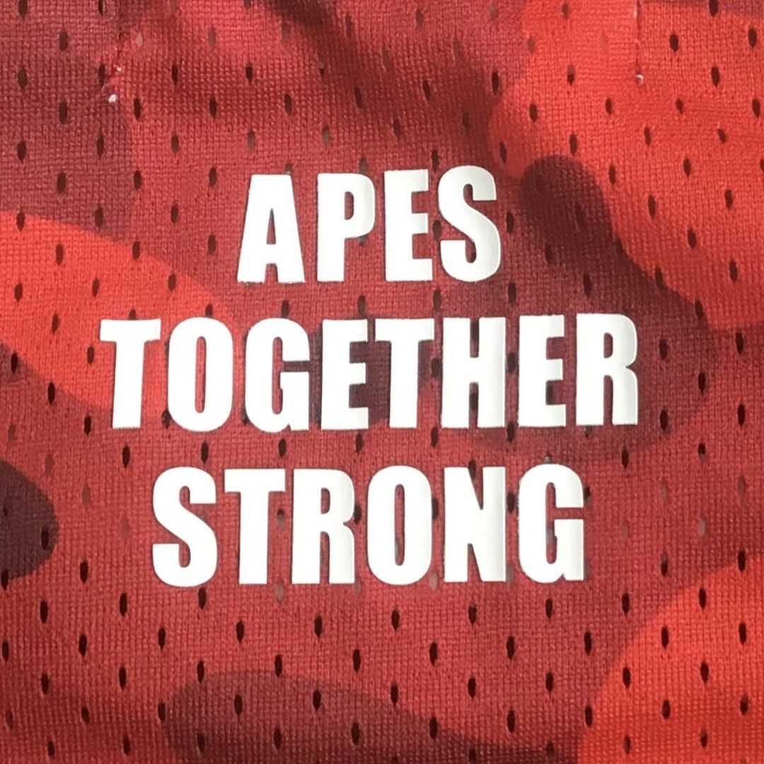 Bape BAPE Red camo basketball tank top a bathing ape Size US L / EU 52-54 / 3 - 4 Thumbnail