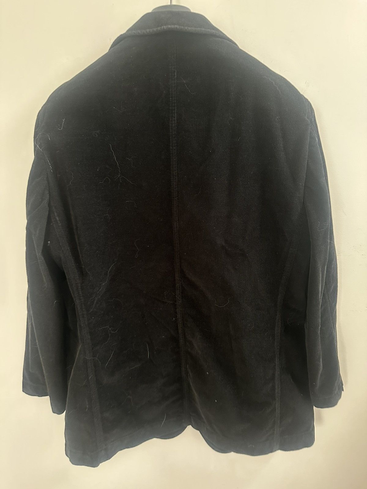 Arnold Zimberg Italian Luxury Black Corduroy Blazer Arnold Zinberg – XL Size 48R - 2 Thumbnail