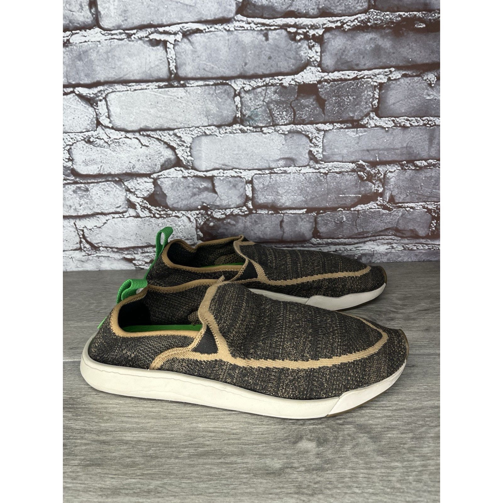 Sanuk Sanuk Chiba Quest Knit Brown Natural Fabric Slip On Shoes Me Size US 10 / EU 43 - 11 Thumbnail