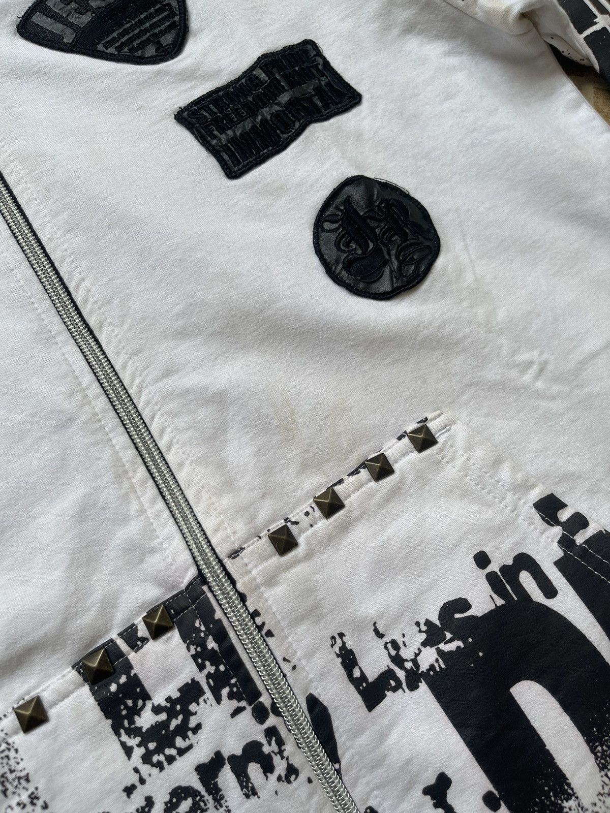 If Six Was Nine Y2K Dangerous Warning Skull Hoodie Size US M / EU 48-50 / 2 - 6 Thumbnail