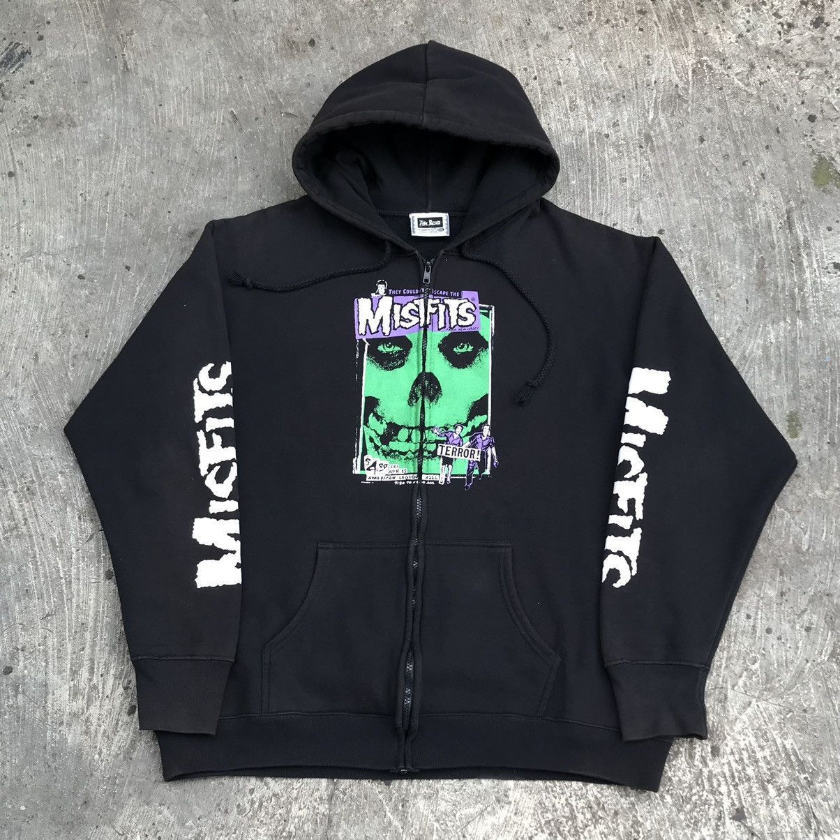 Misfits Vintage Misfits Terror Punk Rock Band Zip Up Hoodie Band Size US XXL / EU 58 / 5 - 12 Thumbnail
