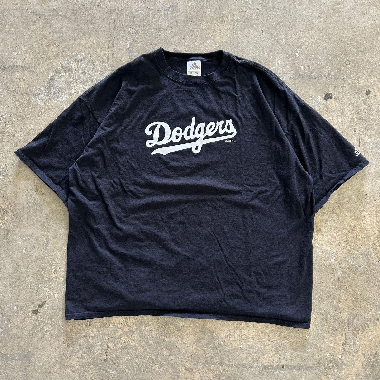 MLB Dodgers Black Adidas Tee Size US XXL / EU 58 / 5 - 1 Thumbnail