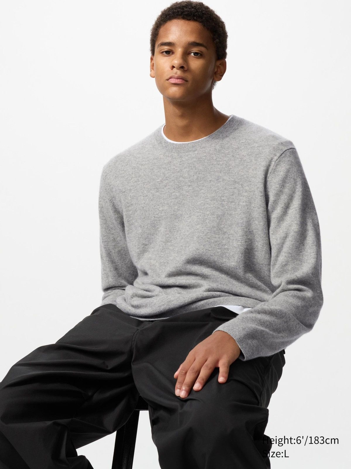 Uniqlo Cashmere Sweater Gray Size US S / EU 44-46 / 1 - 1 Thumbnail