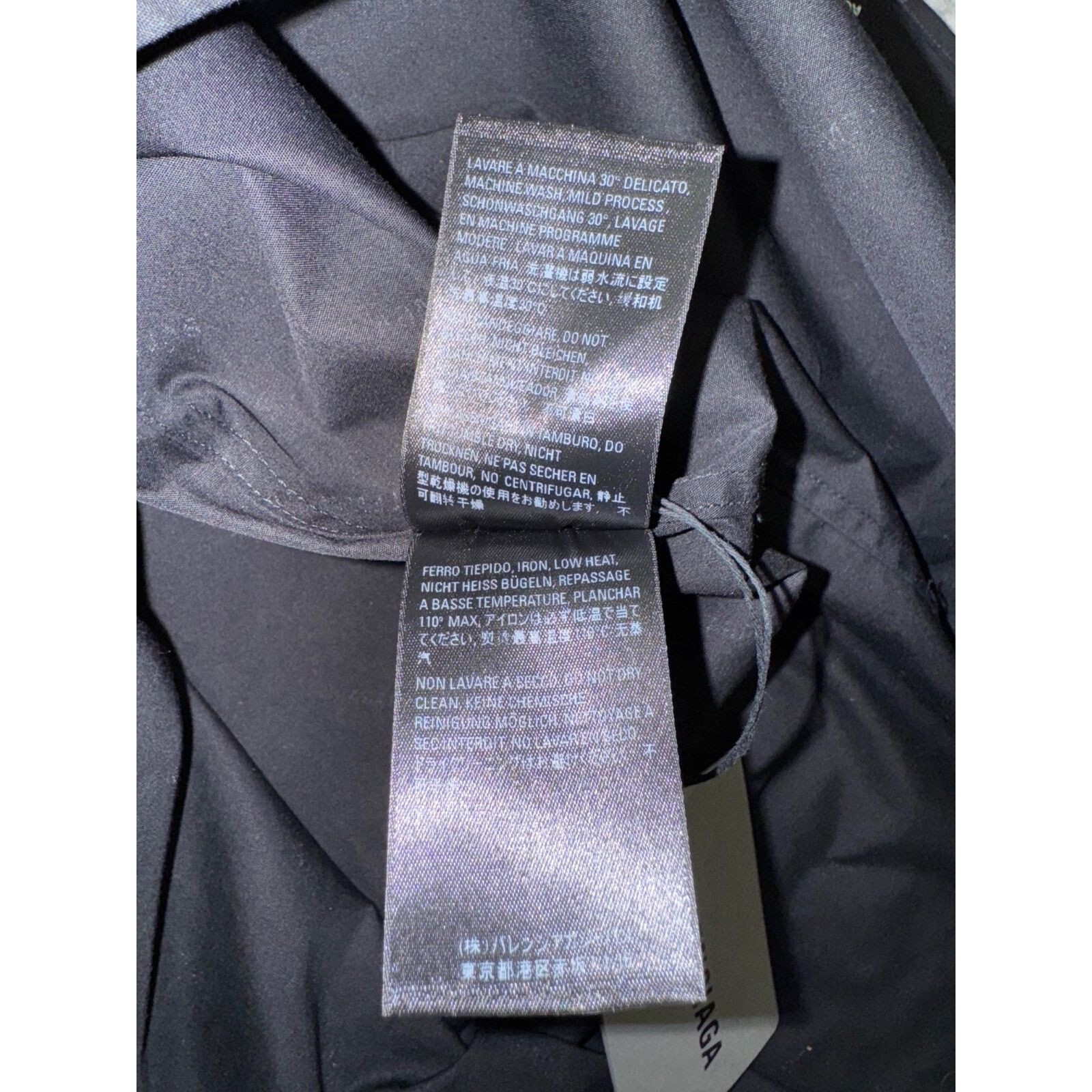 Balenciaga Balenciaga Black White All Over Logo Long Sleeve Button Up Size US M / EU 48-50 / 2 - 17 Thumbnail