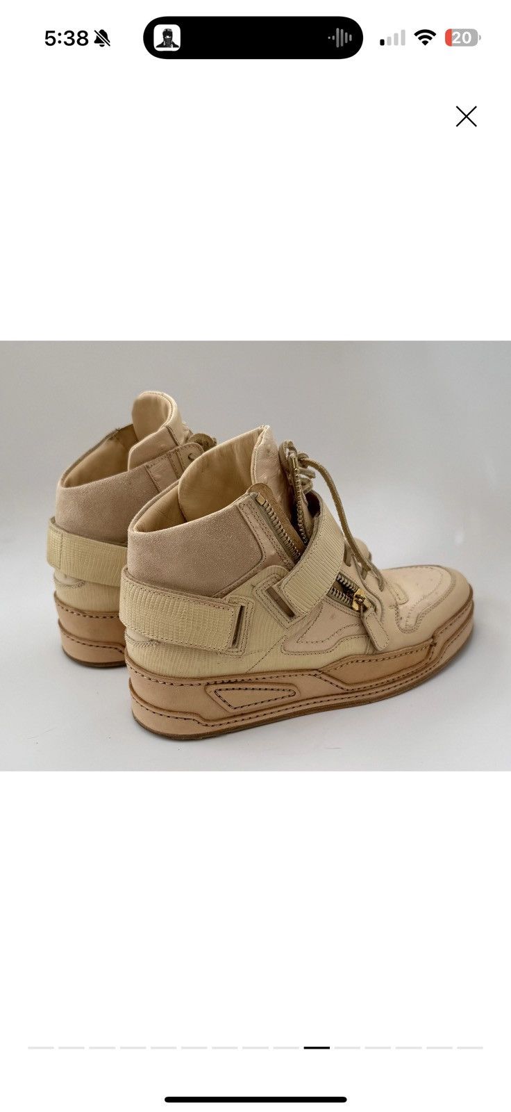 Versace Versace ostrich high trainers Size US 9 / EU 42 - 11 Thumbnail