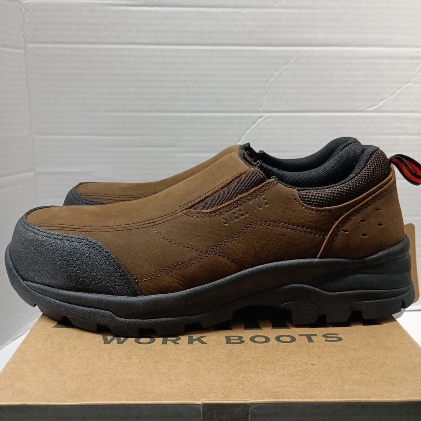 Other BRAHMA Work Boots Shoes Brown Steel Toe Men's Size 8.5 W Size US 8.5 / EU 41-42 - 3 Thumbnail