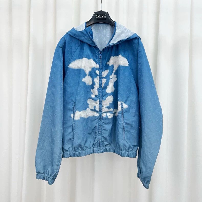 Louis Vuitton Blue Cloud Print Jacket-yf