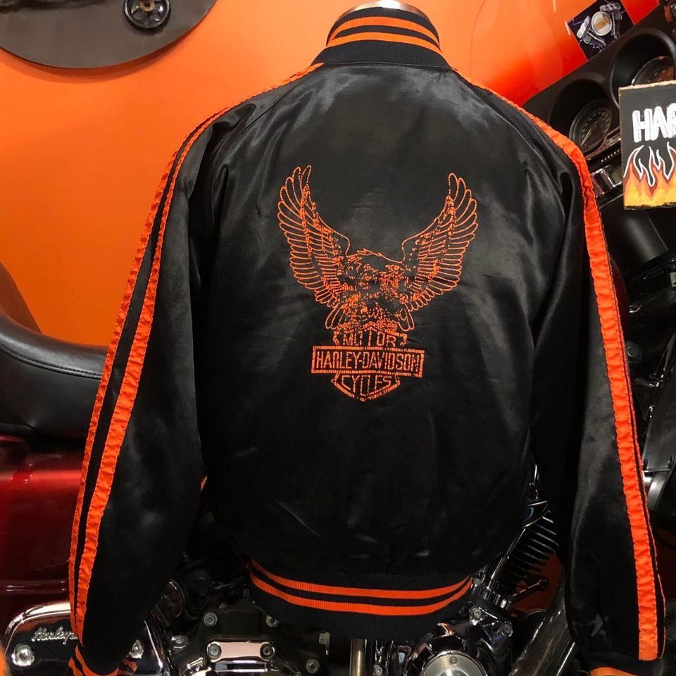 Harley Davidson × Vintage VTG 70s Harley Davidson Jacket XSmall Women Satin , Bomber Size XS / US 0-2 / IT 36-38 - 1 Thumbnail